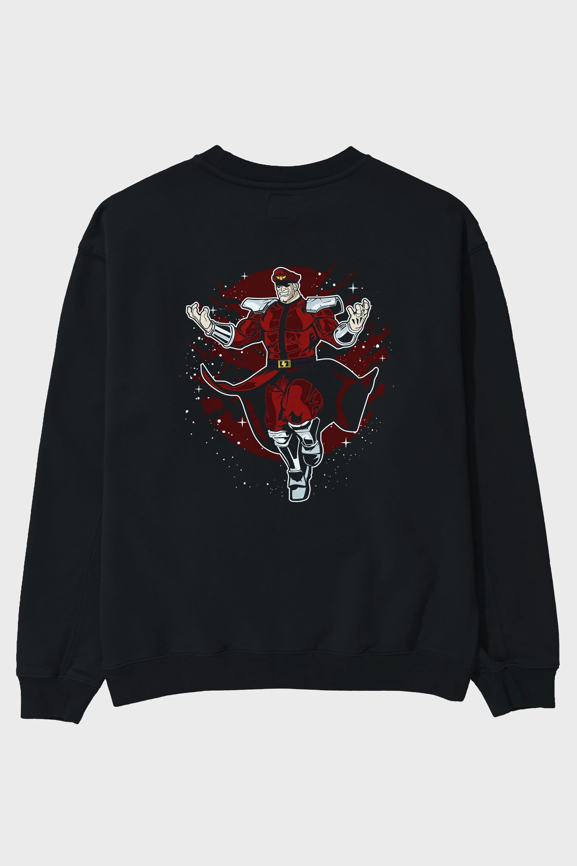 M BISON Arka Baskılı Oversize Sweatshirt Erkek Kadın Unisex