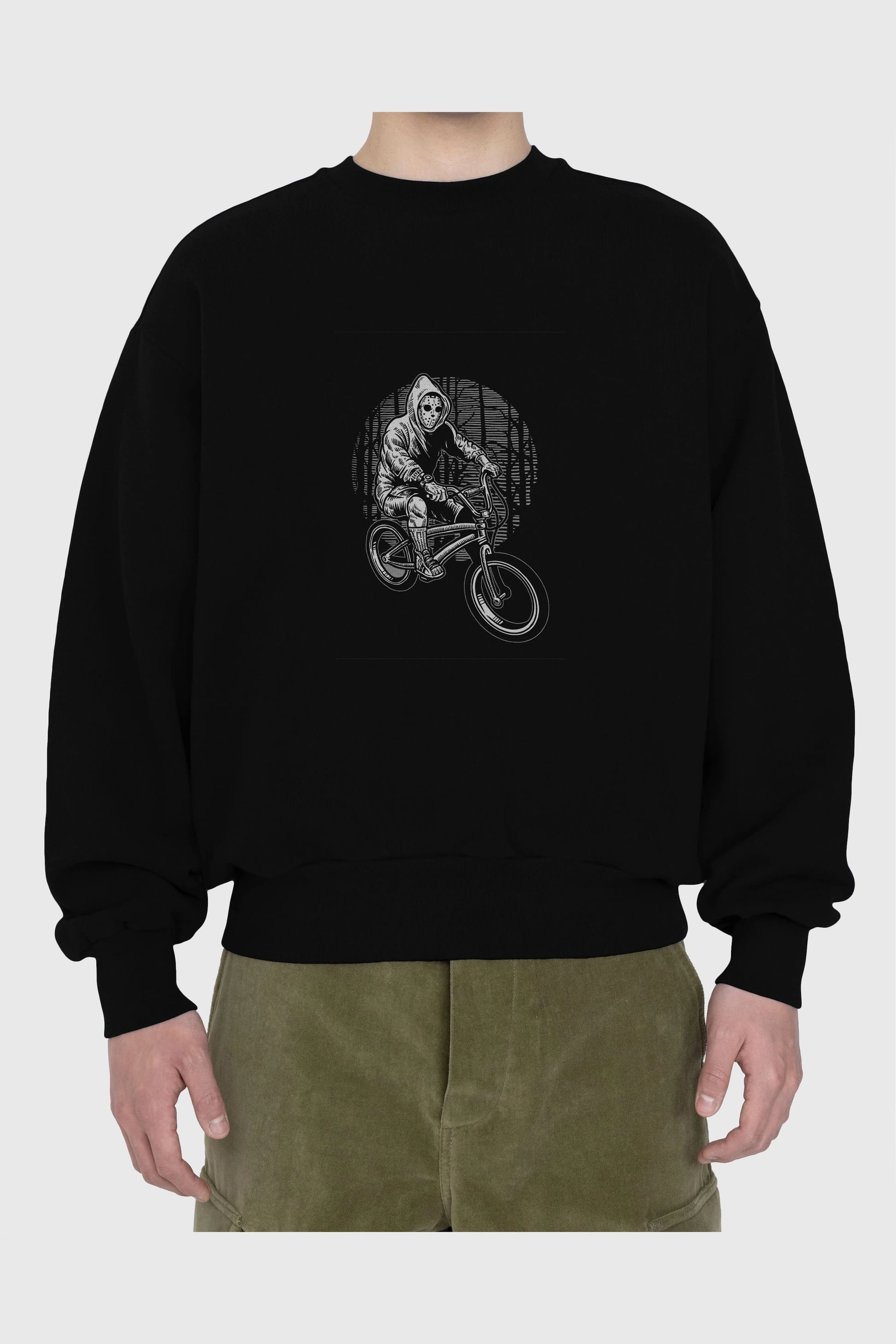Ride Bike To Kill Ön Baskılı Oversize Sweatshirt Erkek Kadın Unisex