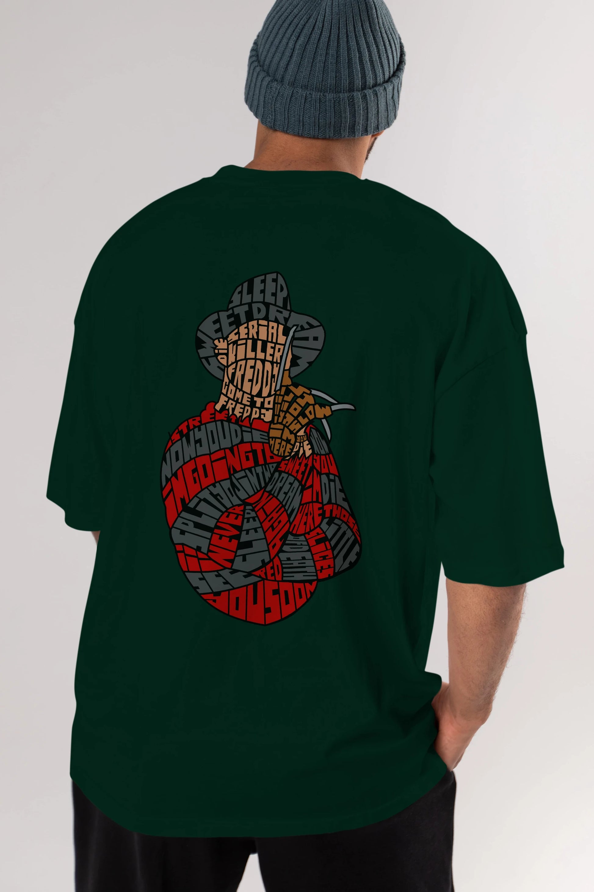 Sweet Dream Arka Baskılı Oversize t-shirt %100 pamuk Erkek Kadın Unisex