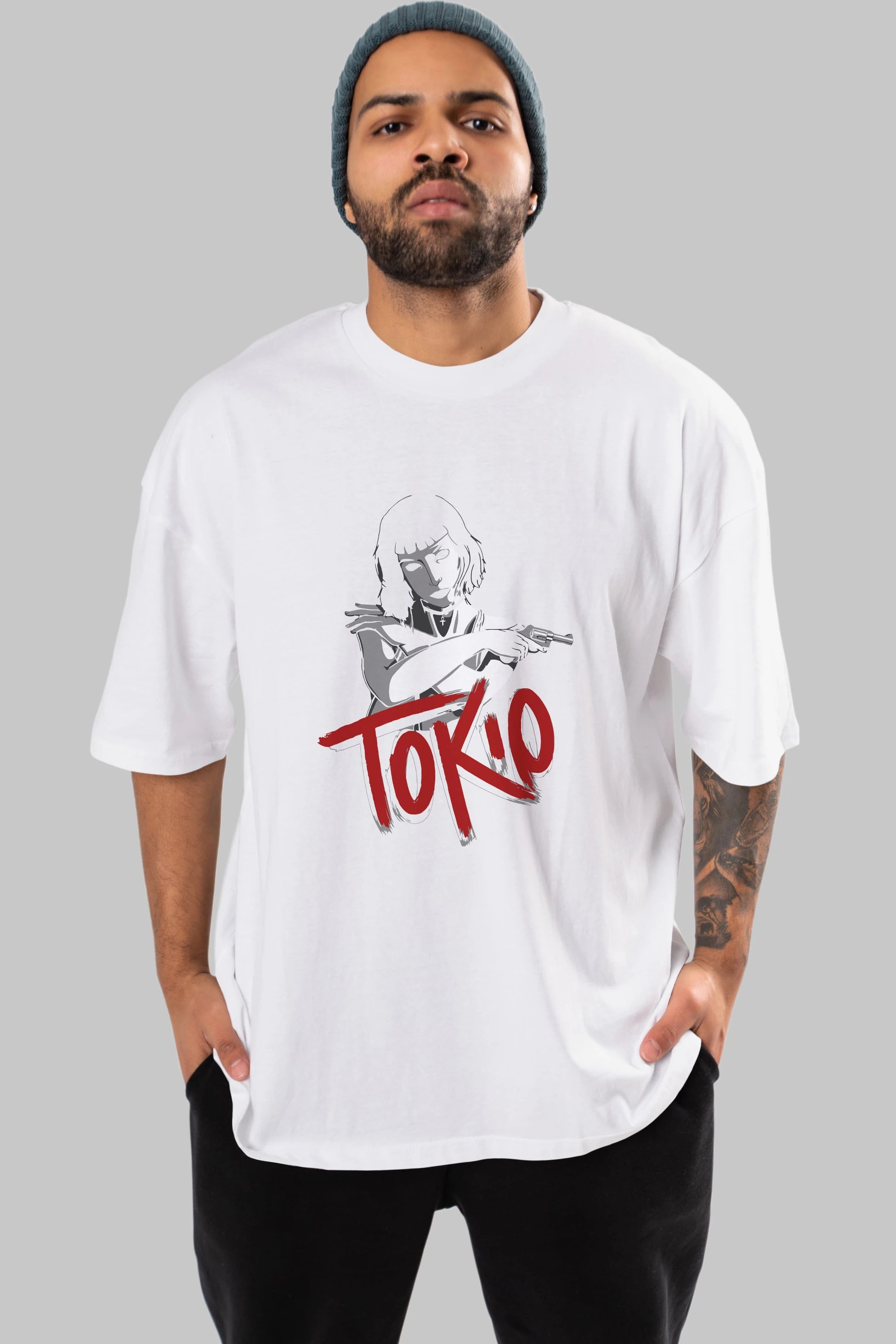 La Casa De Papel (10) Ön Baskılı Oversize t-shirt Erkek Kadın Unisex %100 Pamuk Bisiklet Yaka tişort