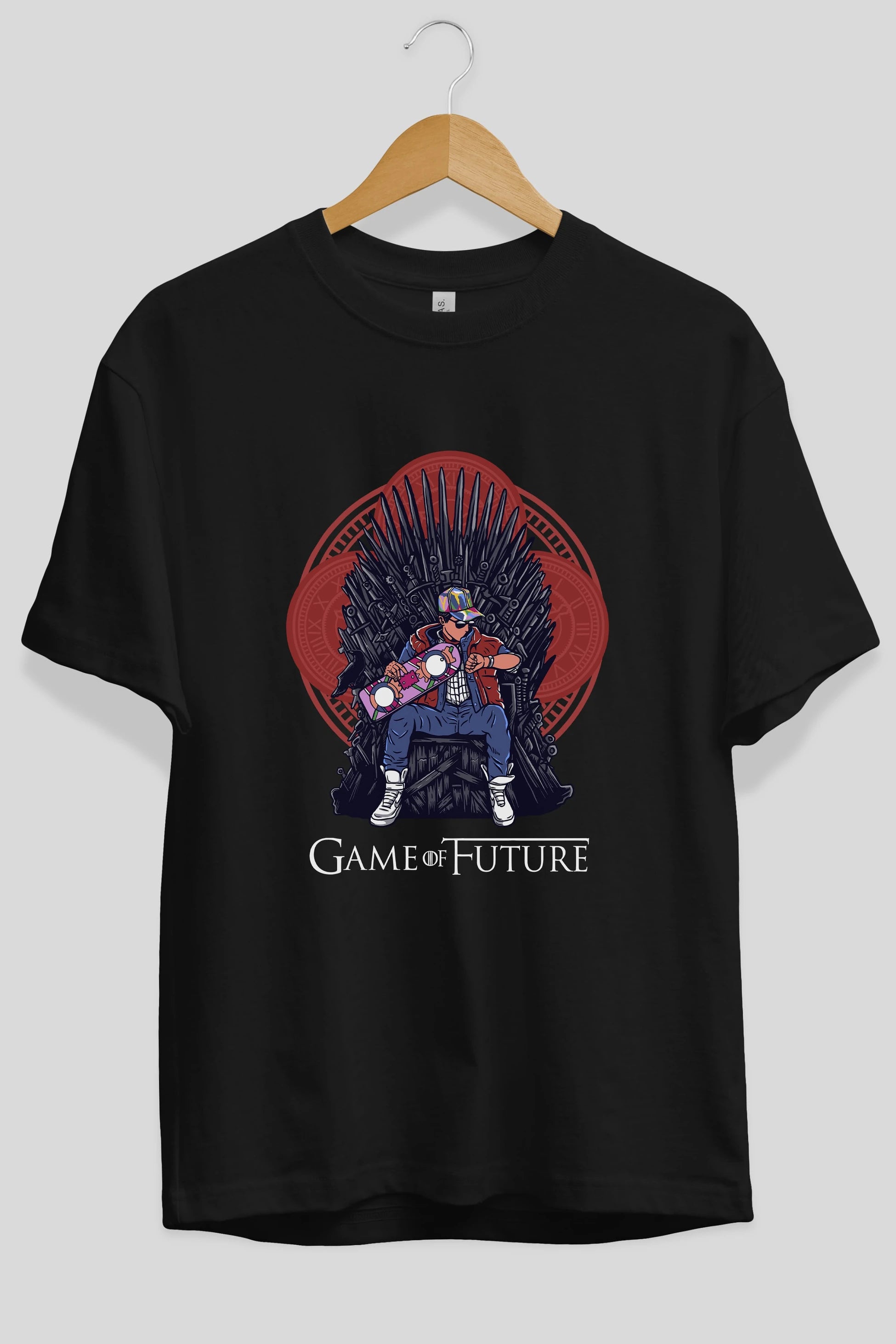 Game Of Future Ön Baskılı Oversize t-shirt Erkek Kadın Unisex %100 Pamuk tişort