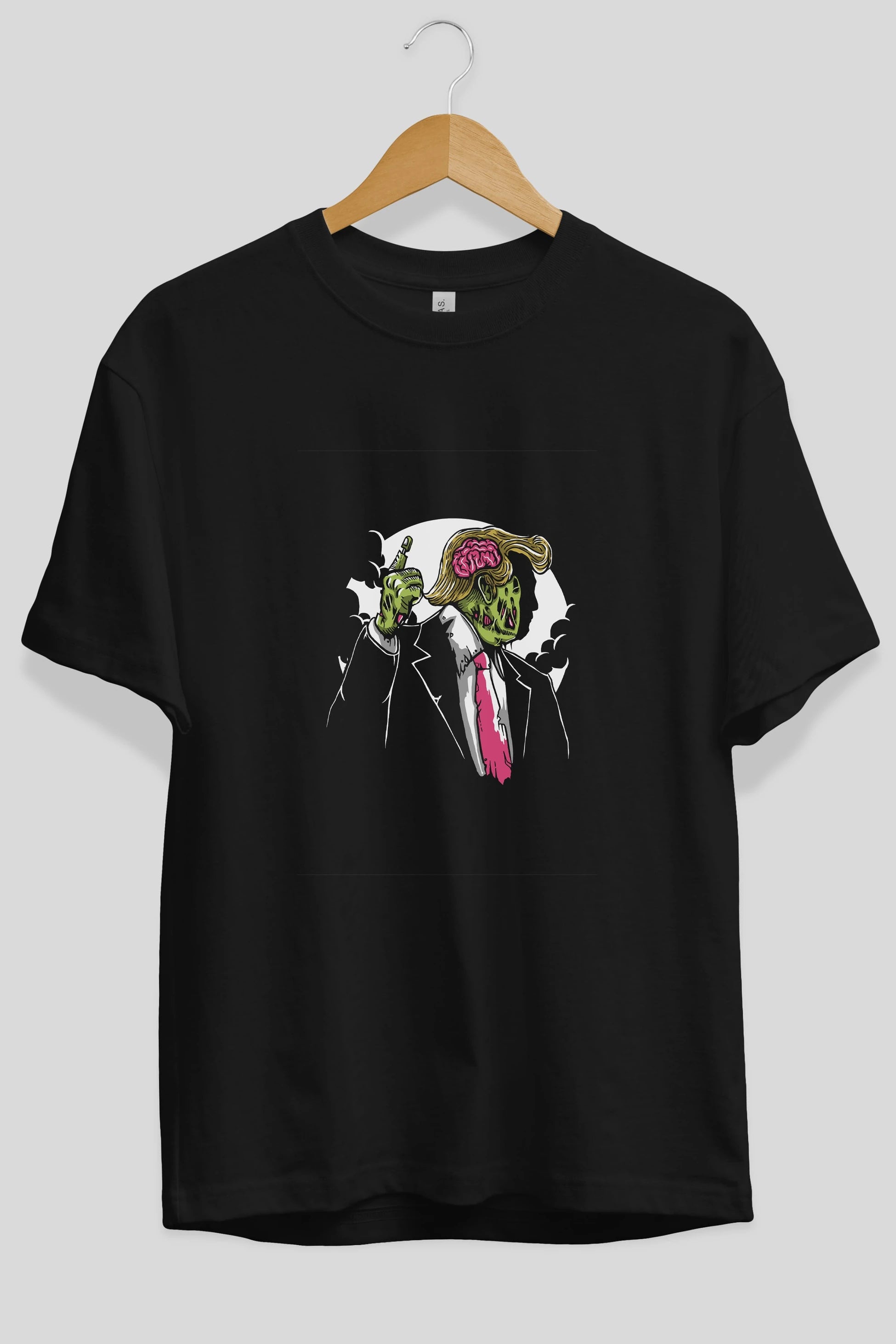 Make Zombie Great Again Ön Baskılı Oversize t-shirt Erkek Kadın Unisex %100 Pamuk tişort