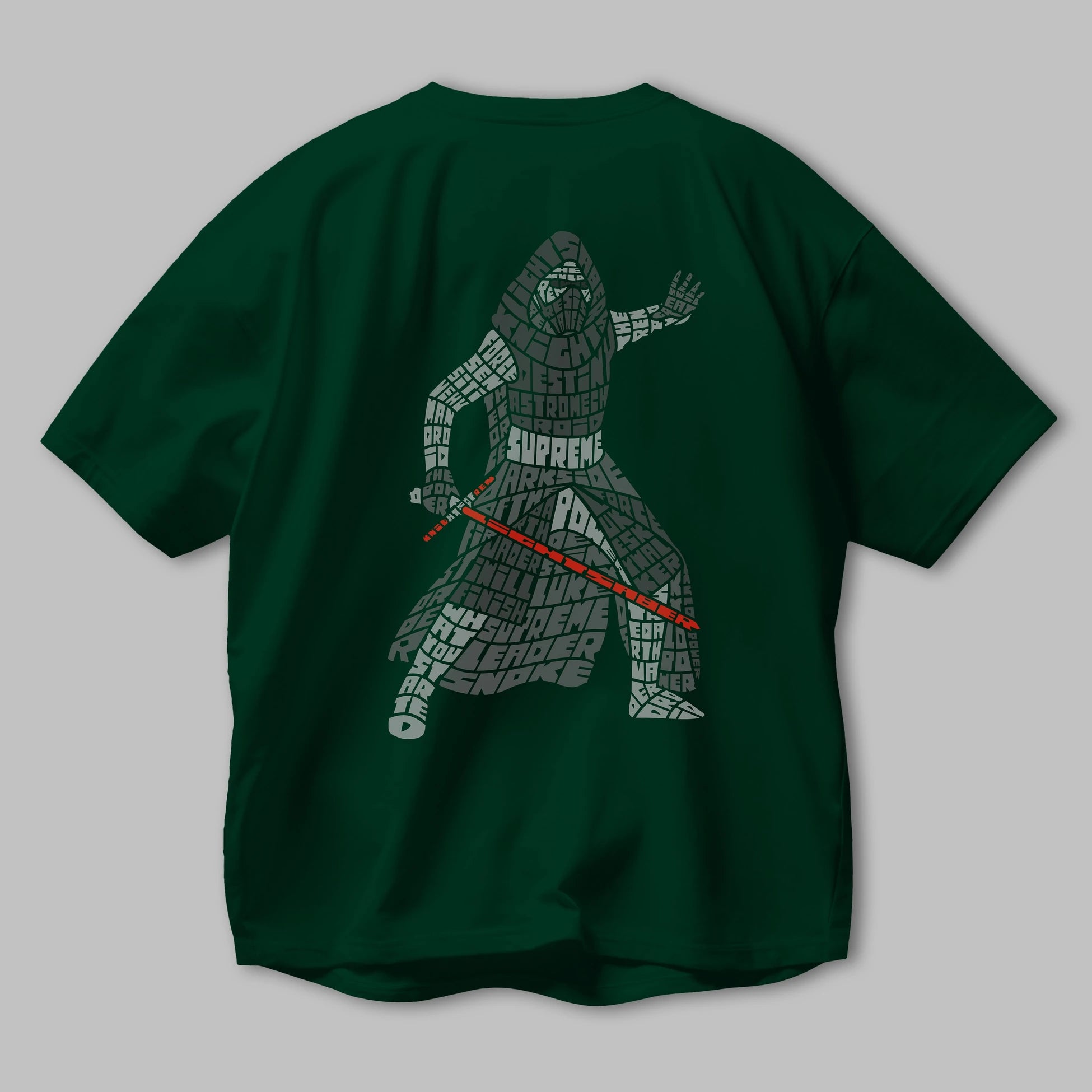 Kylo Arka Baskılı Oversize t-shirt %100 pamuk Erkek Kadın Unisex