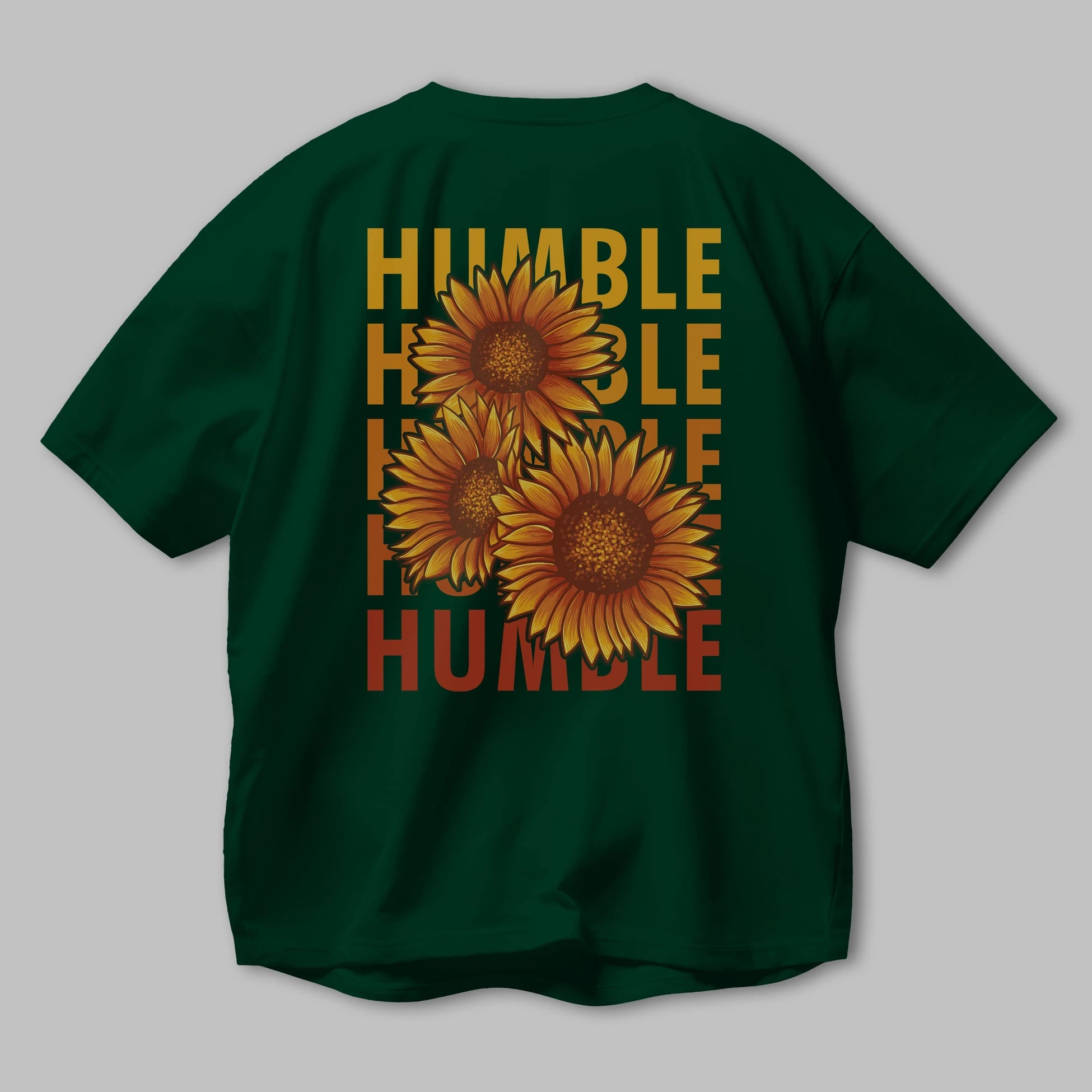 Humble 2 Arka Baskılı Oversize t-shirt Erkek Kadın Unisex