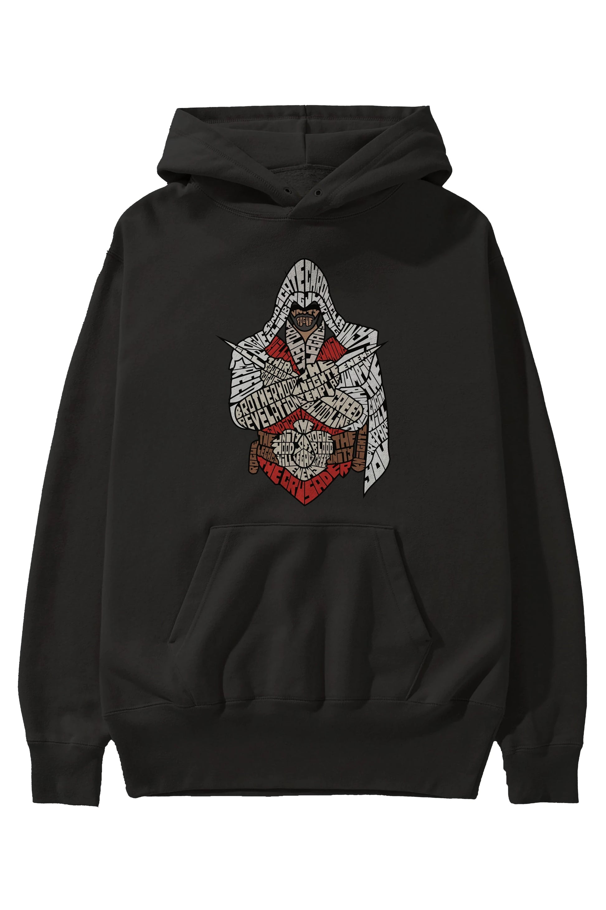 Assassins Ön Baskılı Hoodie Oversize Kapüşonlu Sweatshirt Erkek Kadın Unisex