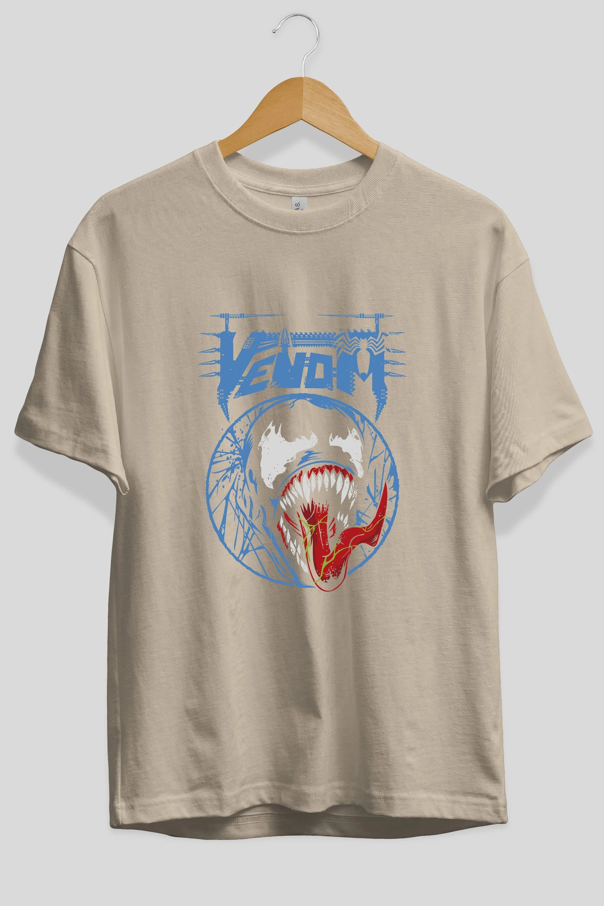 Venom (23) Ön Baskılı Oversize t-shirt Erkek Kadın Unisex %100 Pamuk Bisiklet Yaka tişort