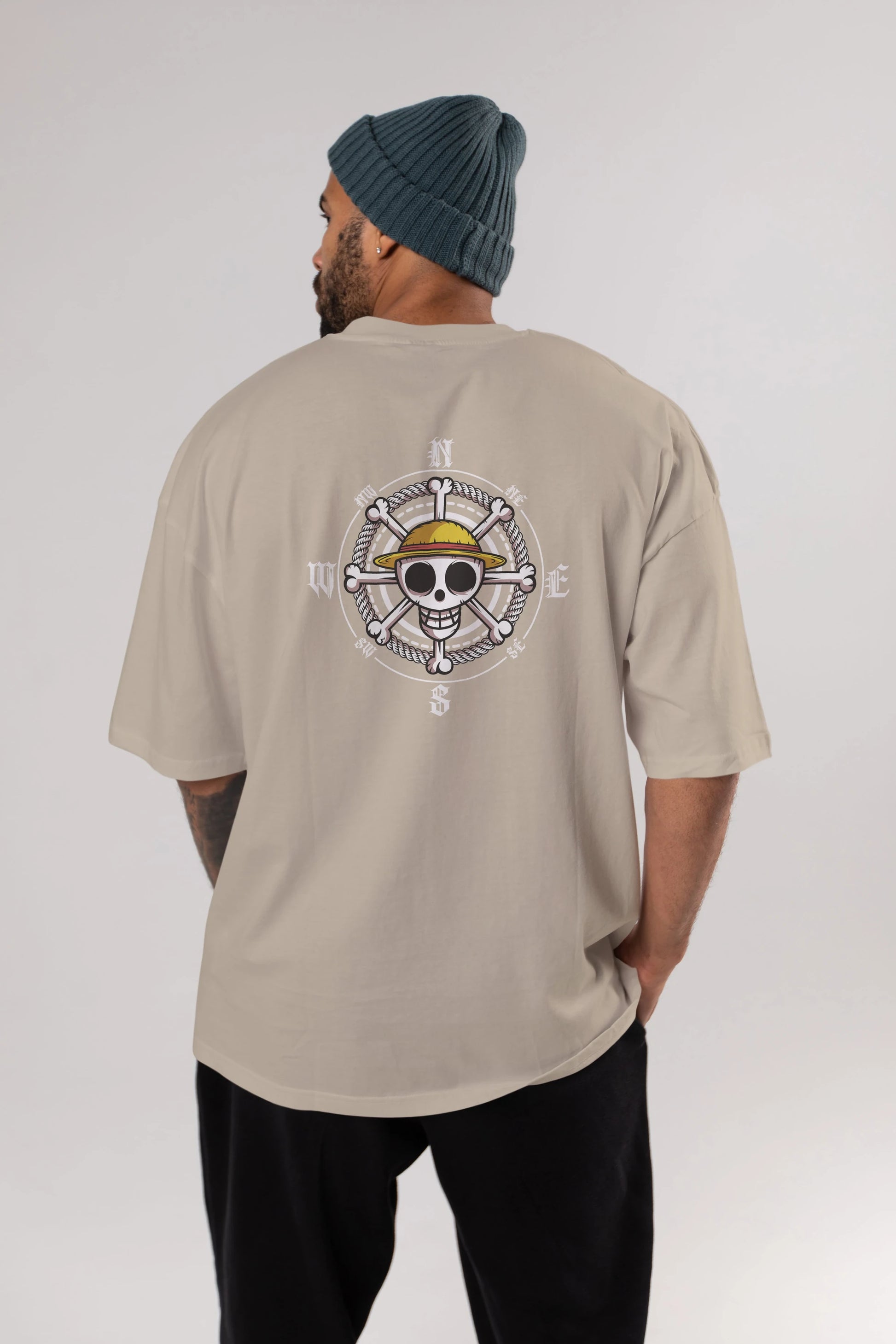 One Destiny 2 Anime Arka Baskılı Oversize t-shirt Erkek Kadın Unisex %100 pamuk tişort