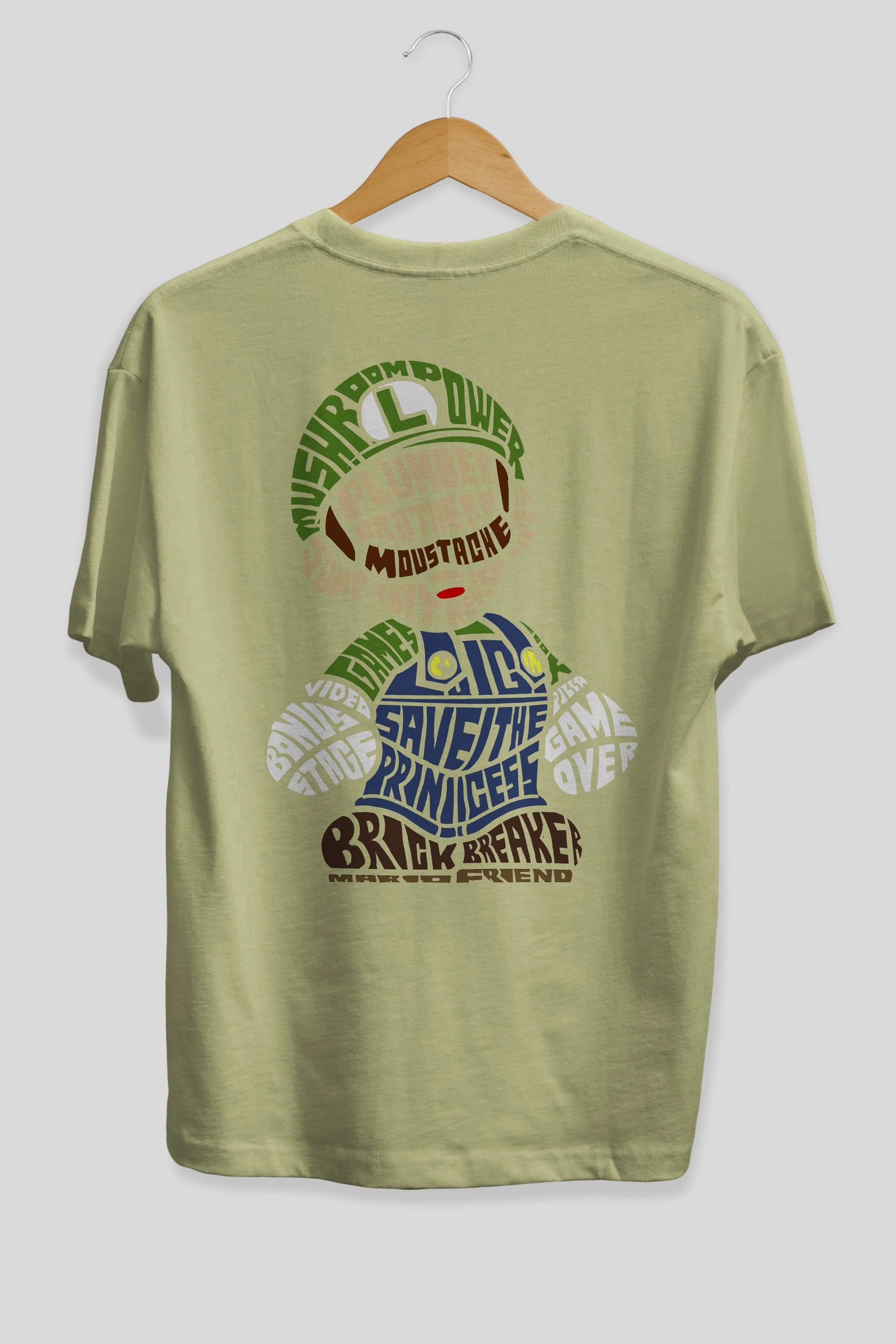 Plumber Brothers Arka Baskılı Oversize t-shirt %100 pamuk Erkek Kadın Unisex