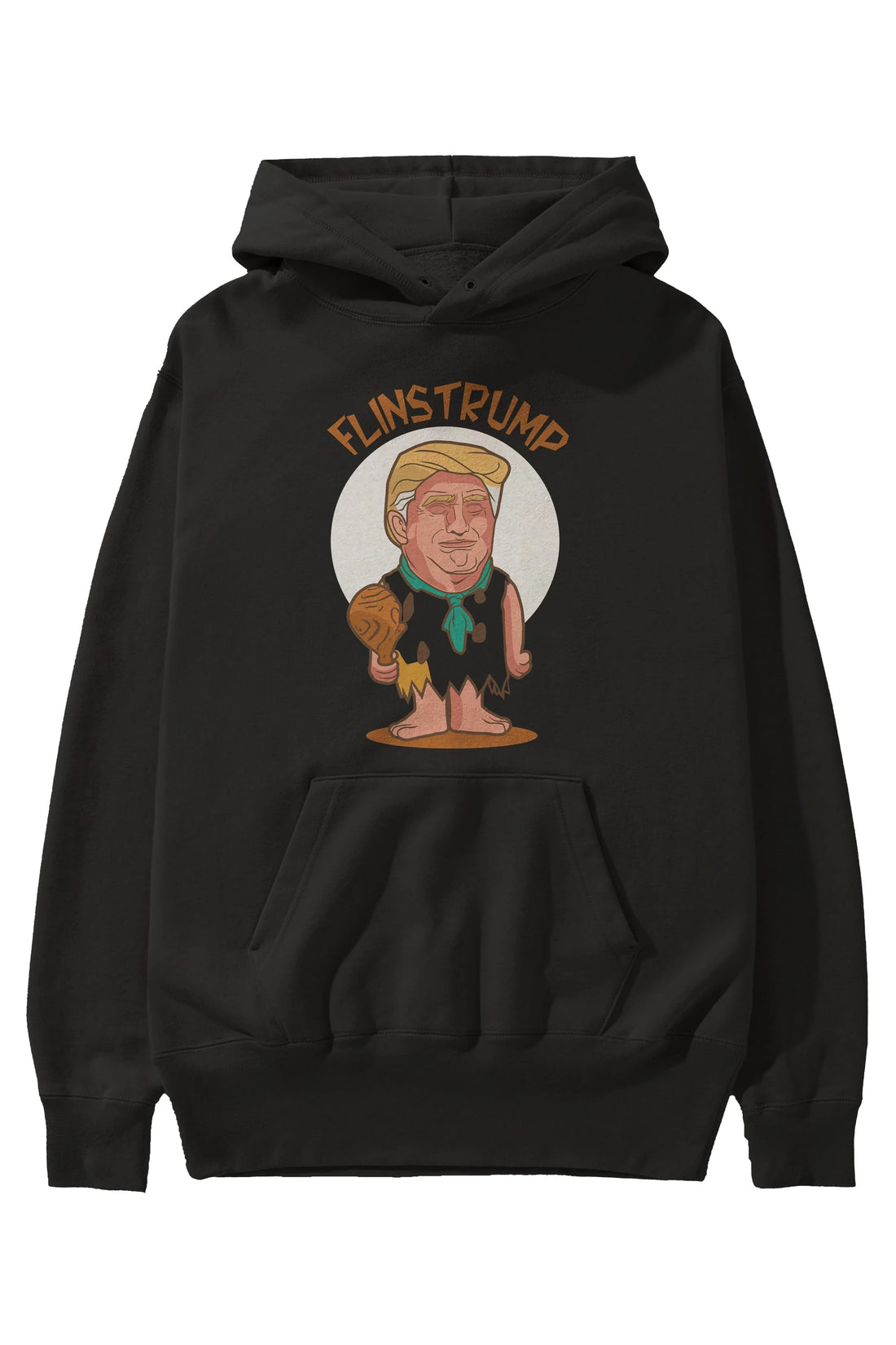 Flinstrump Ön Baskılı Hoodie Oversize Kapüşonlu Sweatshirt Erkek Kadın Unisex
