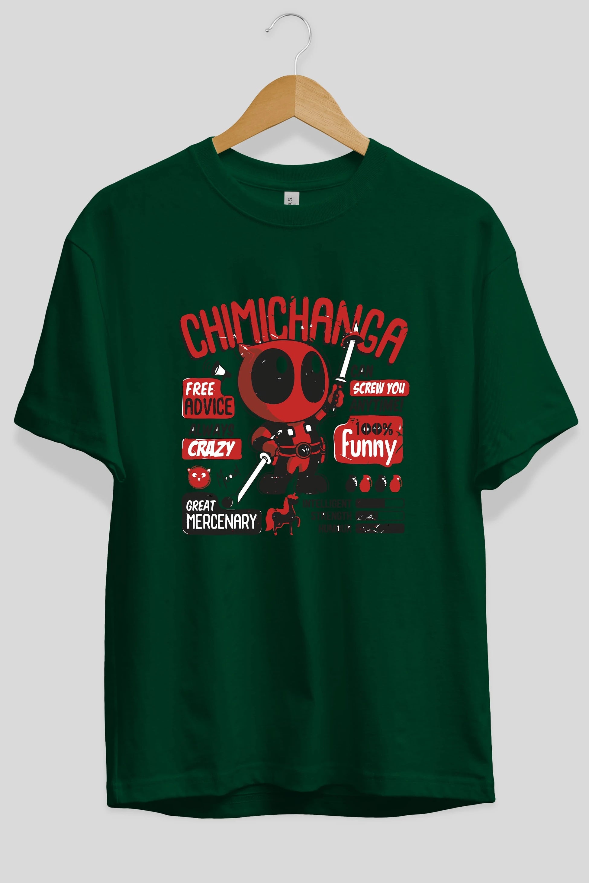Deadpool (9) Ön Baskılı Oversize t-shirt Erkek Kadın Unisex %100 Pamuk Bisiklet Yaka tişort