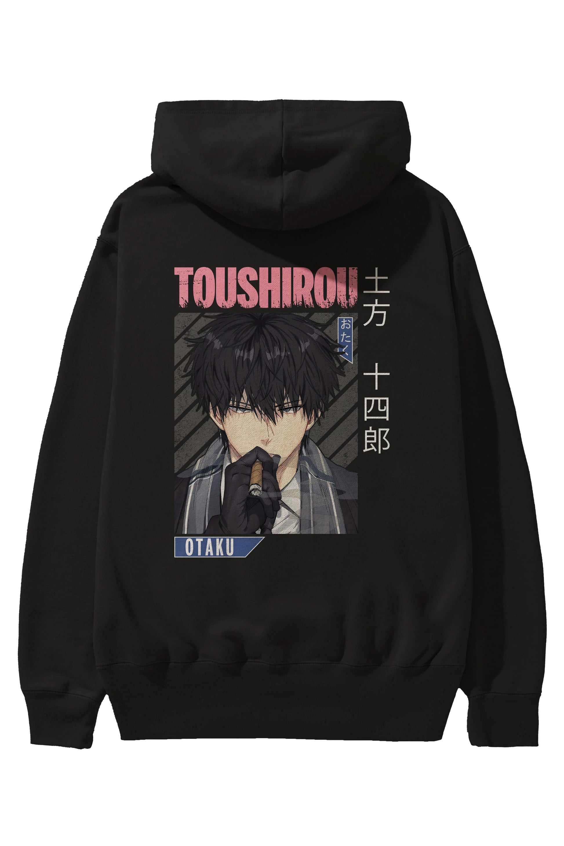 Toushirou Hijikata 2 Anime Arka Baskılı Hoodie Oversize Kapüşonlu Sweatshirt Erkek Kadın Unisex
