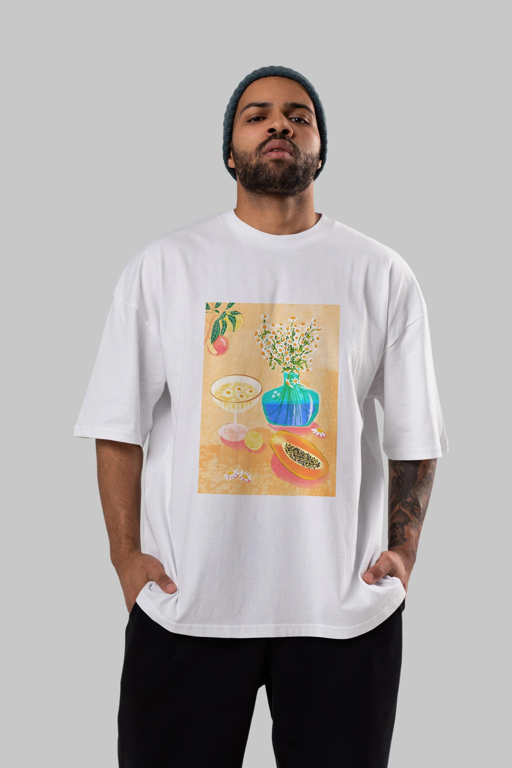Cheers 2 Ön Baskılı Oversize t-shirt Erkek Kadın Unisex %100 Pamuk Bisiklet Yaka tişort