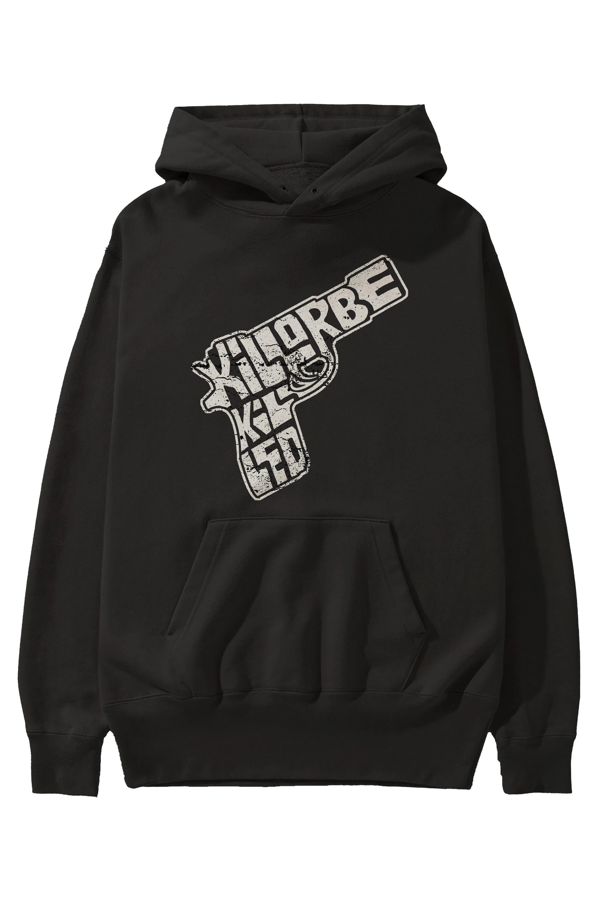Kill Or Be Killed Ön Baskılı Hoodie Oversize Kapüşonlu Sweatshirt Erkek Kadın Unisex