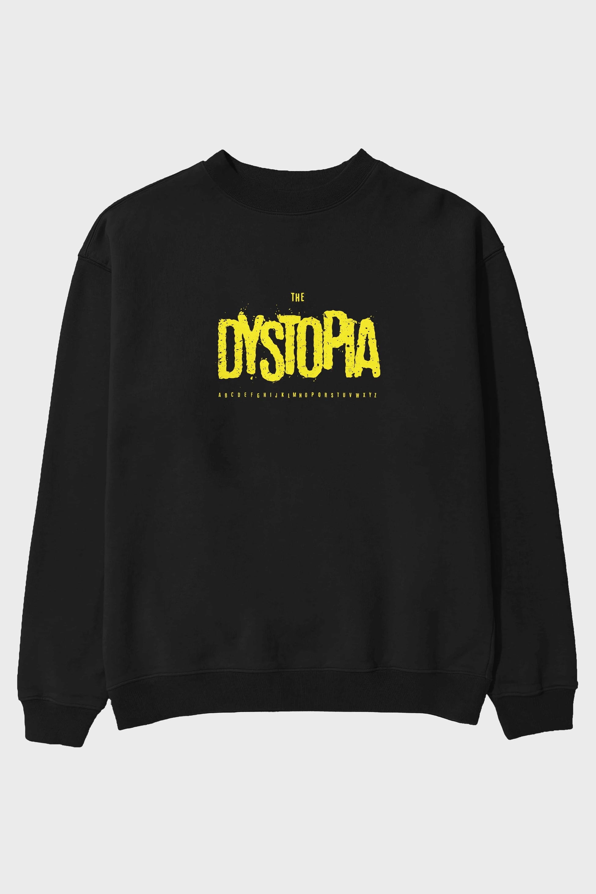 The Dystopia Ön Baskılı Oversize Sweatshirt Erkek Kadın Unisex