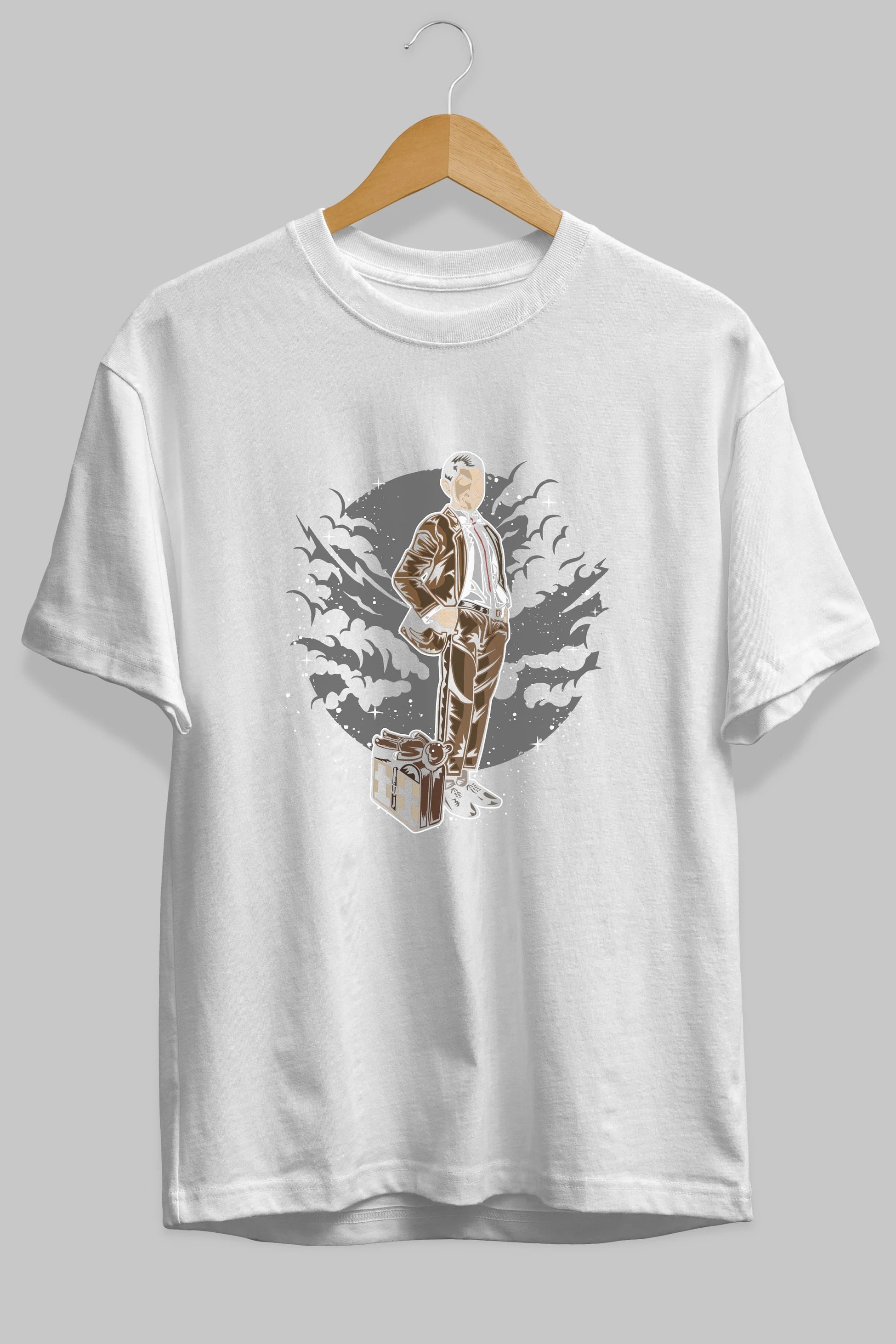 Mr Bean Ön Baskılı Oversize t-shirt Erkek Kadın Unisex %100 Pamuk tişort