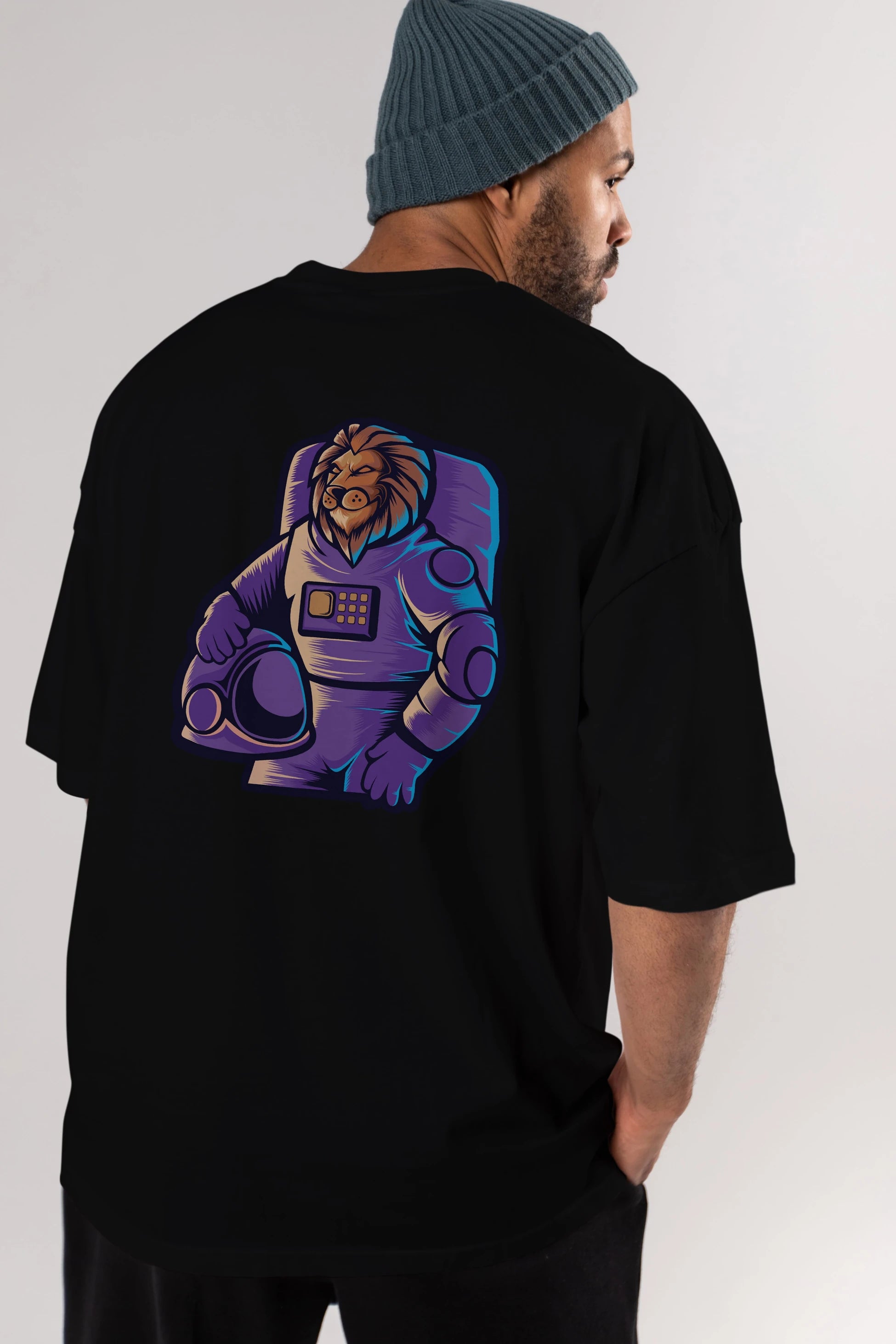 Astroking Arka Baskılı Oversize t-shirt Erkek Kadın Unisex