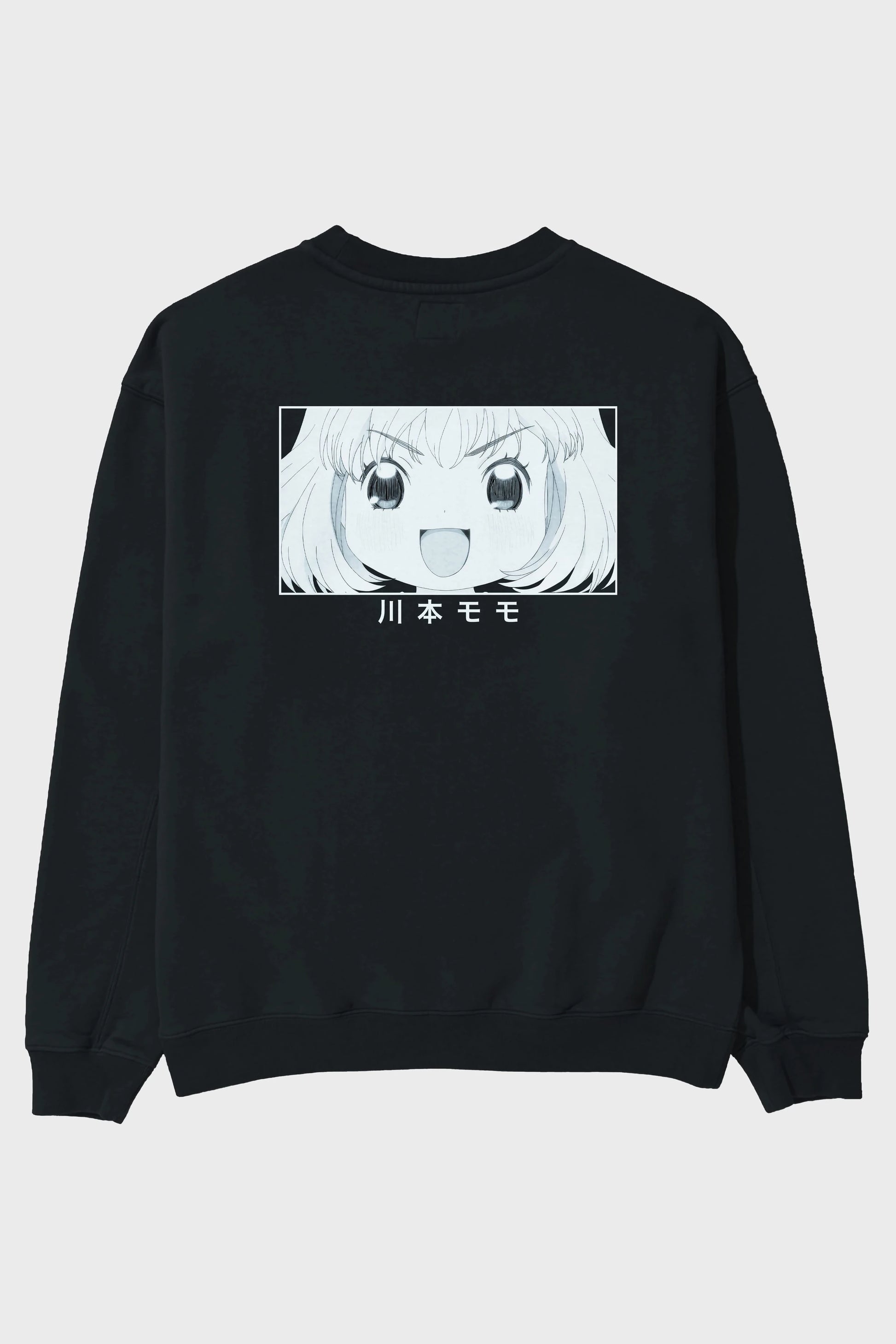 Momo Kawamoto 1 Anime Arka Baskılı Oversize Sweatshirt Erkek Kadın Unisex