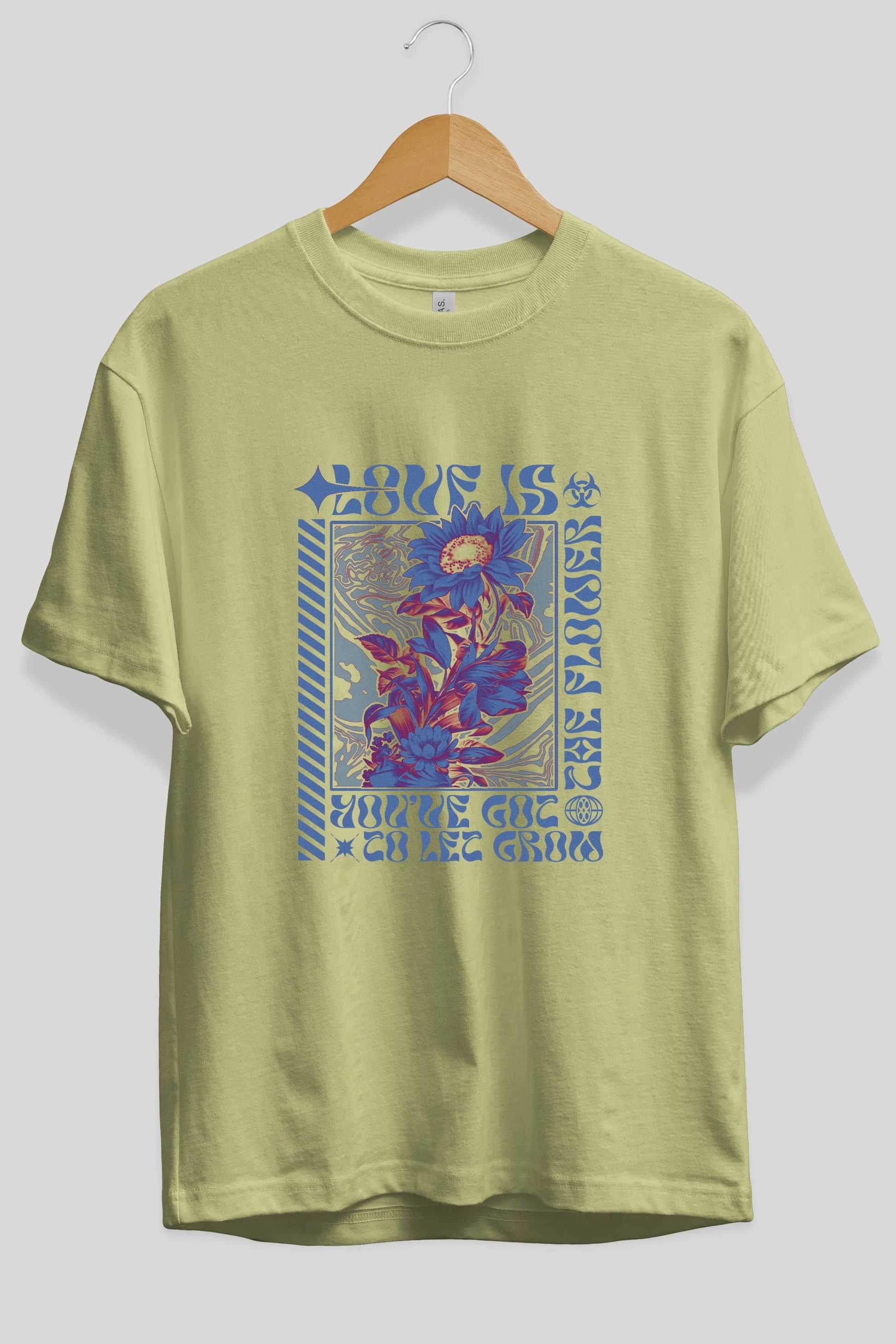 Love is the flower you've got to let grow Ön Baskılı Oversize t-shirt Erkek Kadın Unisex