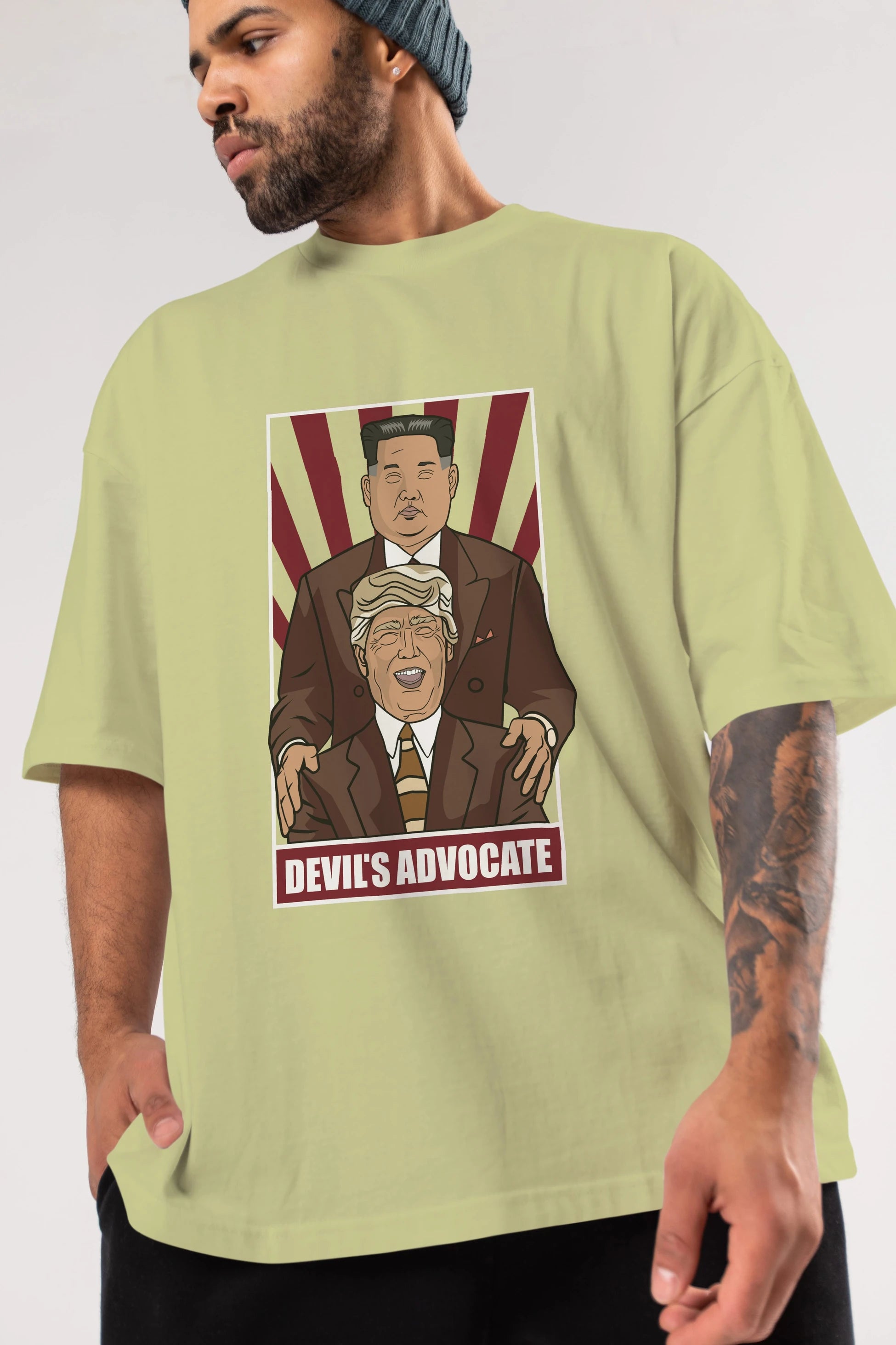 Devil_s Advocate Ön Baskılı Oversize t-shirt Erkek Kadın Unisex %100 Pamuk tişort