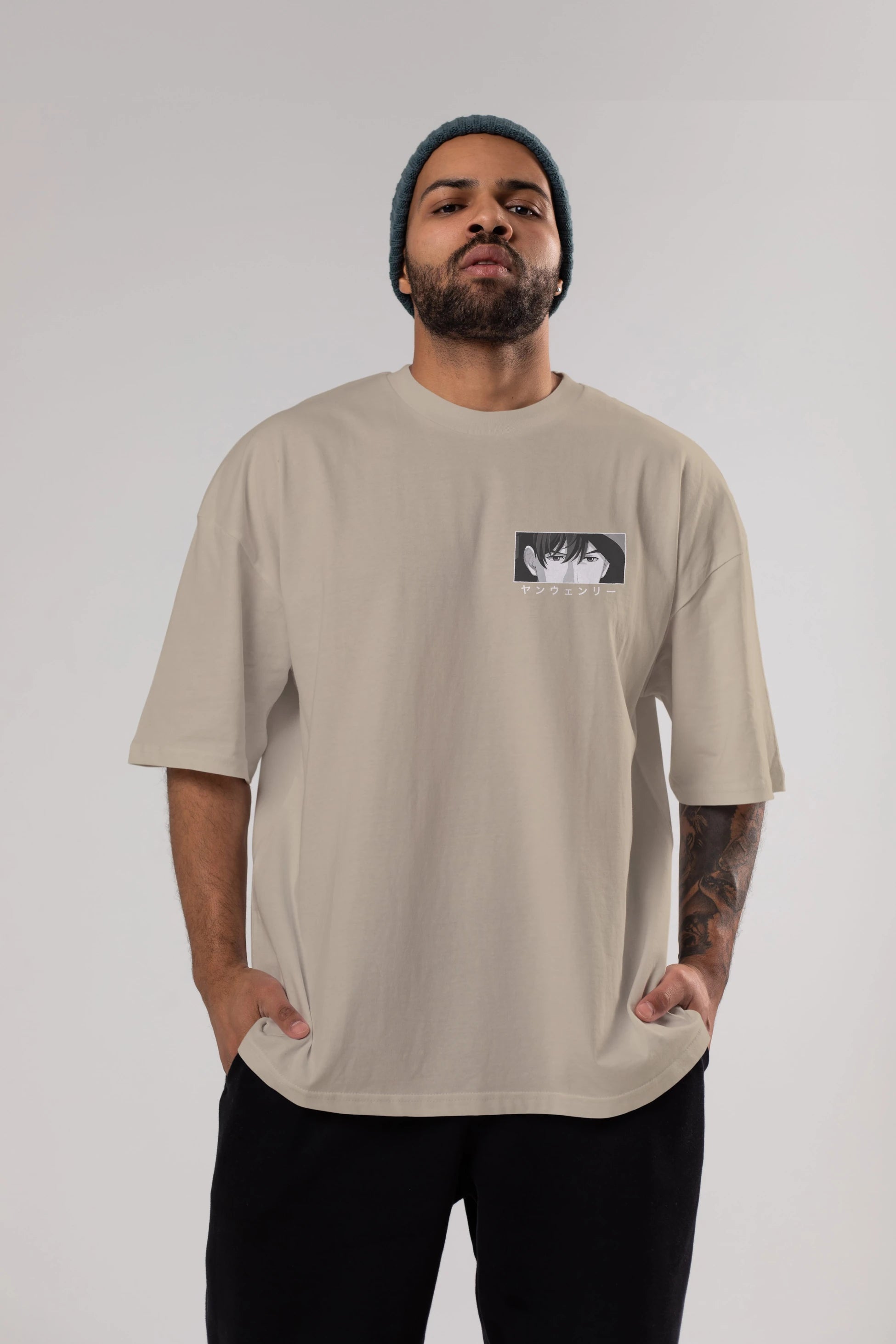 Wen-li Yang 1 Ön Sol Baskılı Oversize t-shirt Erkek Kadın Unisex %100 Pamuk Bisiklet Yaka tişort