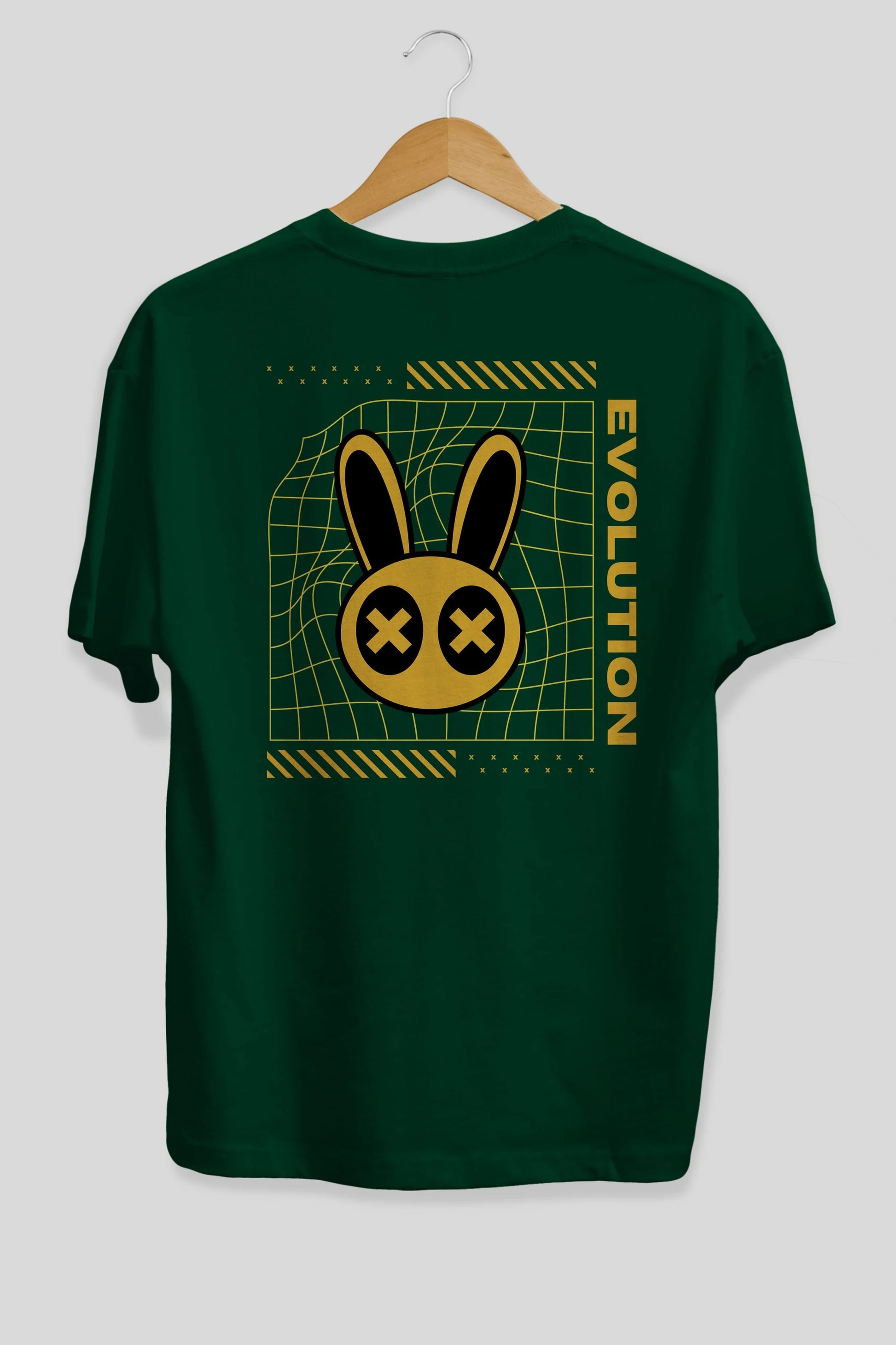 Evolution Yazılı Arka Baskılı Oversize t-shirt Erkek Kadın Unisex