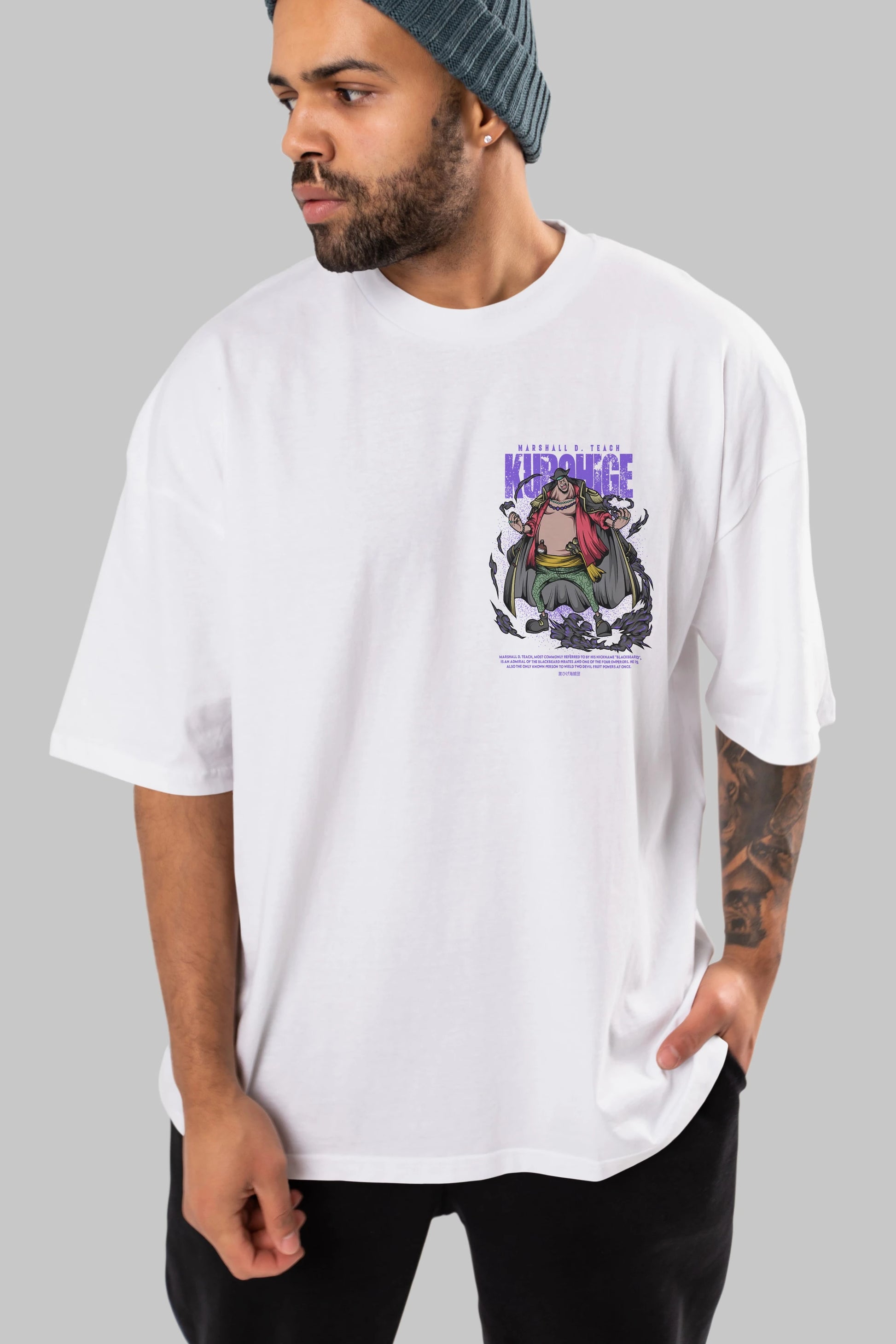 Marshall D. Teach Ön Sol Baskılı Oversize t-shirt Erkek Kadın Unisex %100 Pamuk Bisiklet Yaka tişort