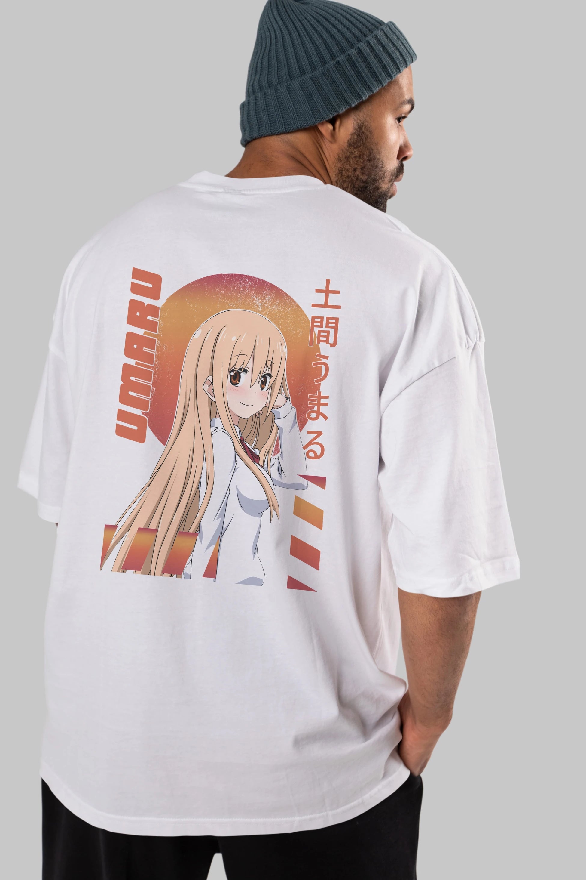 Umaru Doma 5 Anime Arka Baskılı Oversize t-shirt Erkek Kadın Unisex