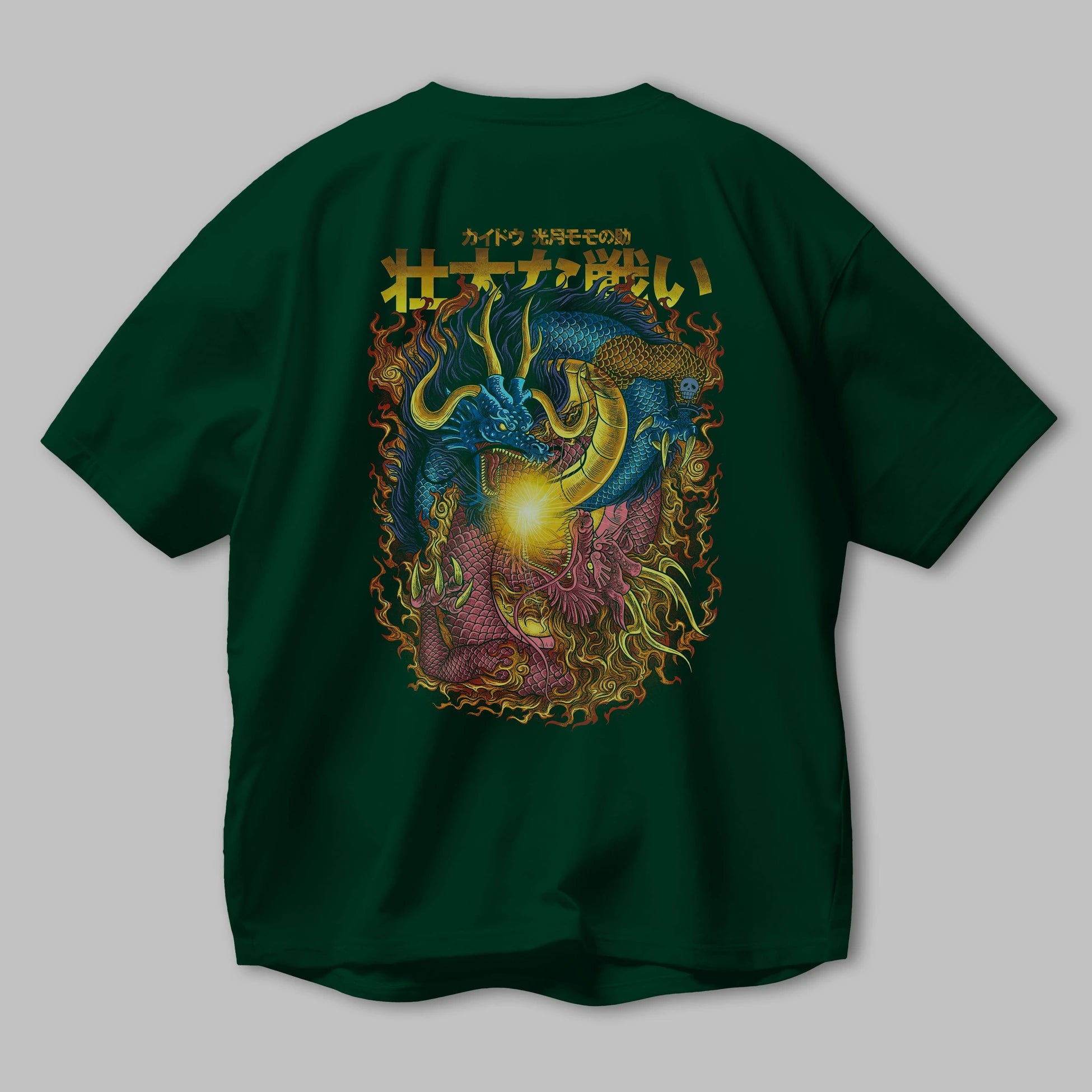 ONE PIECE (4) Anime Arka Baskılı Oversize t-shirt Erkek Kadın Unisex