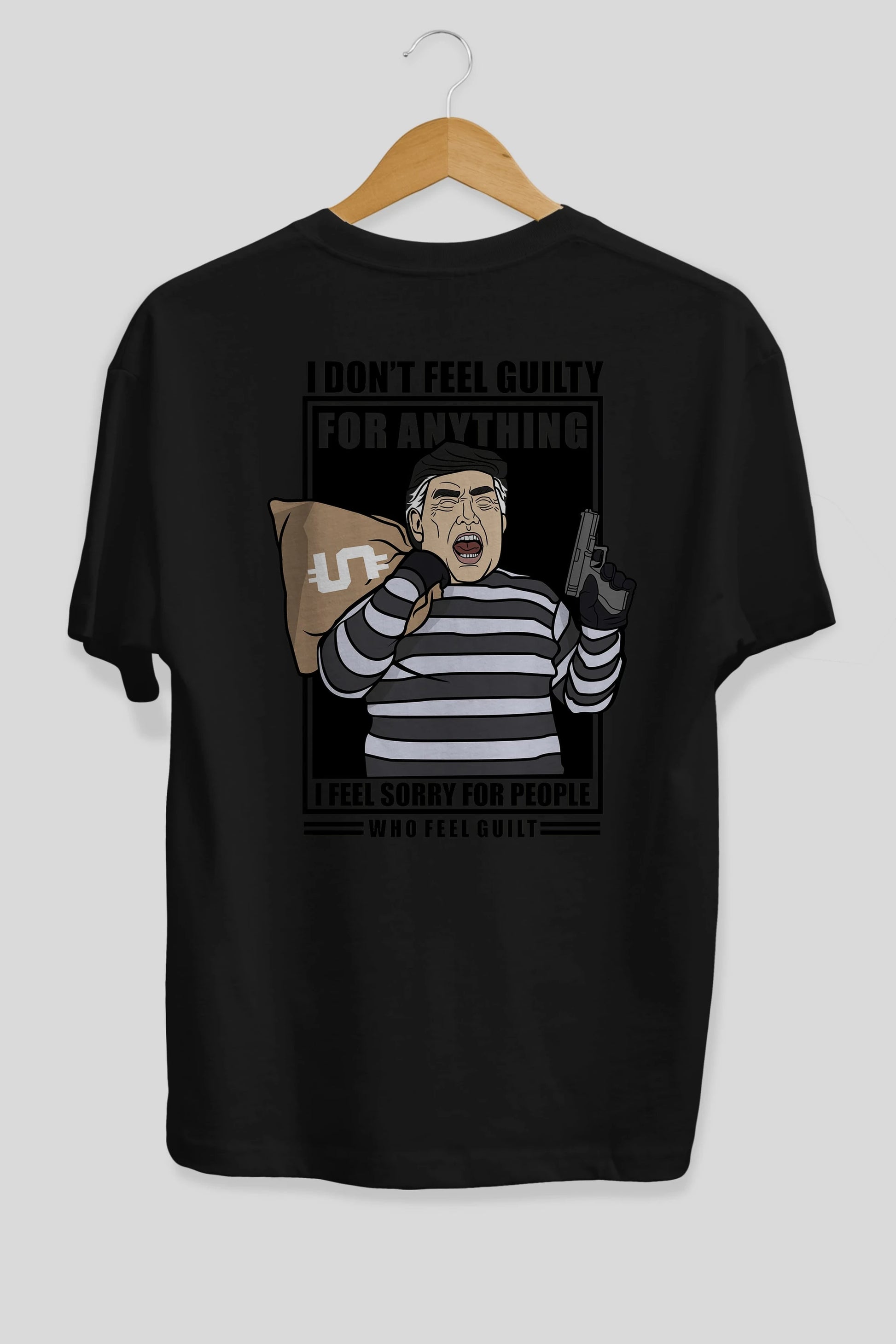 Criminal Trump Arka Baskılı Oversize t-shirt Erkek Kadın Unisex %100 Pamuk tişort