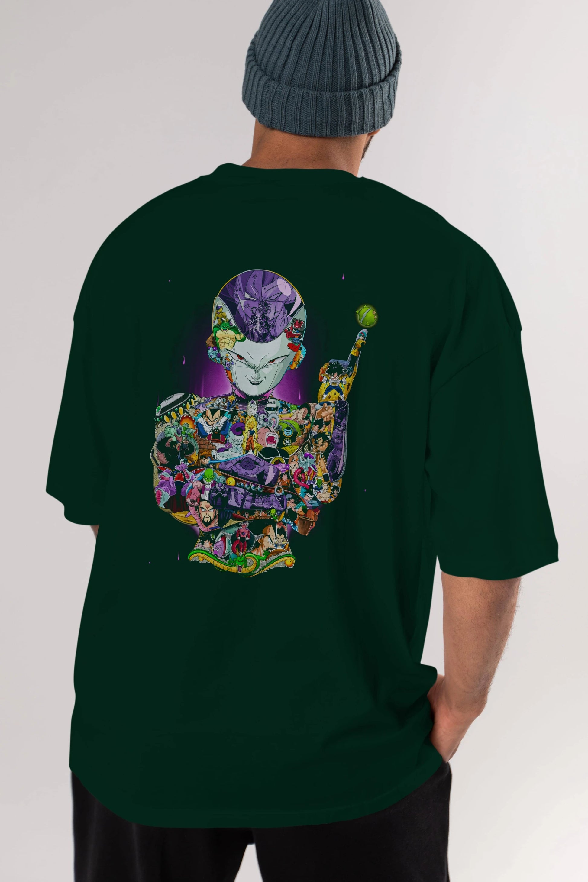 DRAGON BALL ART (4) Anime Arka Baskılı Oversize t-shirt Erkek Kadın Unisex