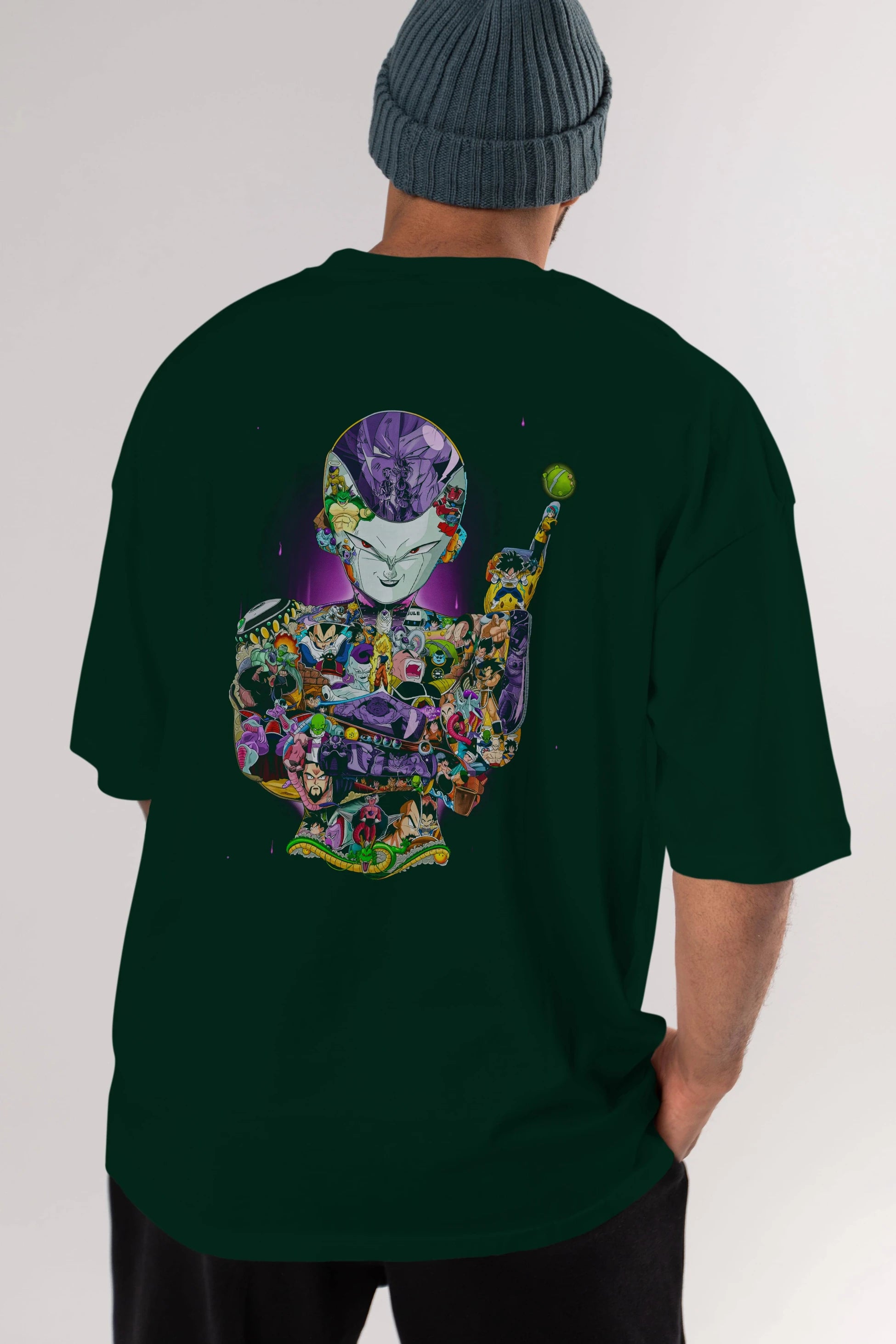 DRAGON BALL ART (4) Anime Arka Baskılı Oversize t-shirt Erkek Kadın Unisex