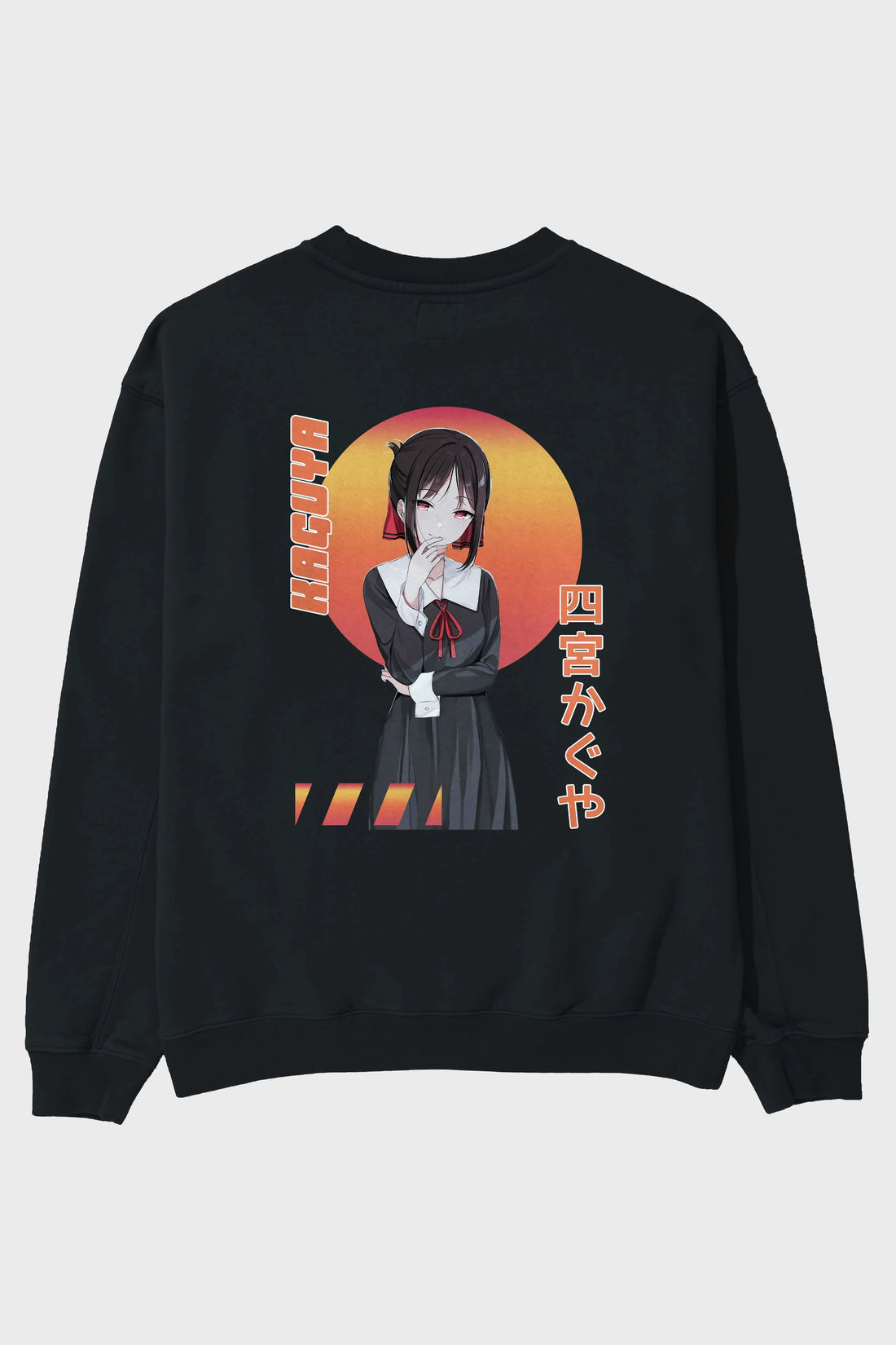 Kaguya Shinomiya 5 Anime Arka Baskılı Oversize Sweatshirt Erkek Kadın Unisex