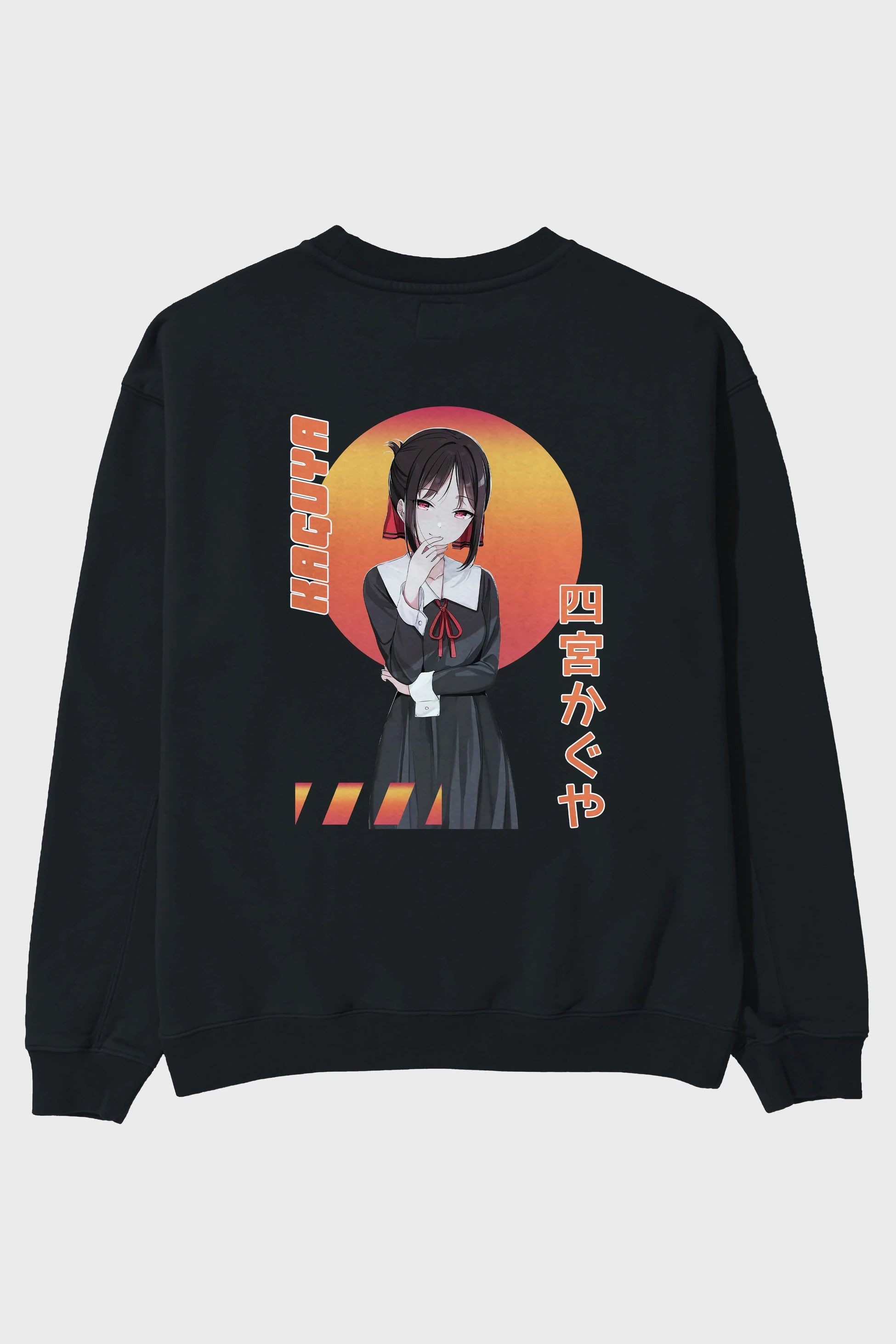 Kaguya Shinomiya 5 Anime Arka Baskılı Oversize Sweatshirt Erkek Kadın Unisex