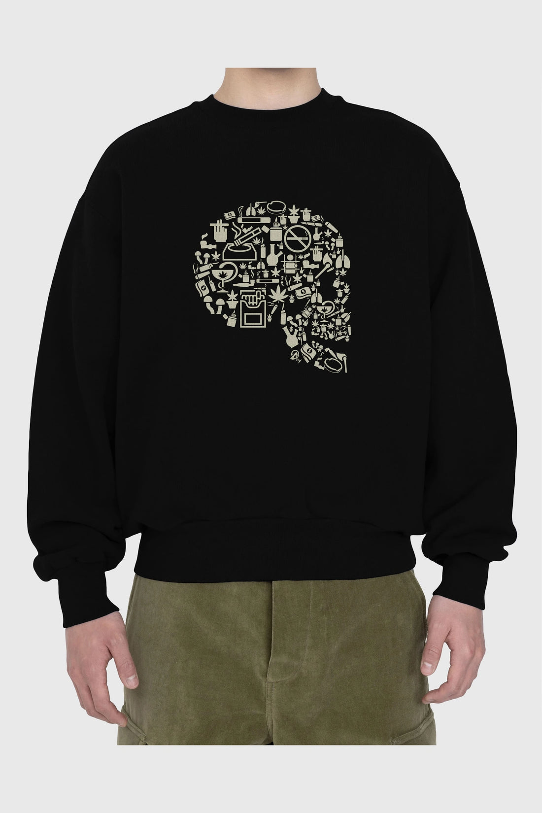 Smoking Kills Ön Baskılı Oversize Sweatshirt Erkek Kadın Unisex