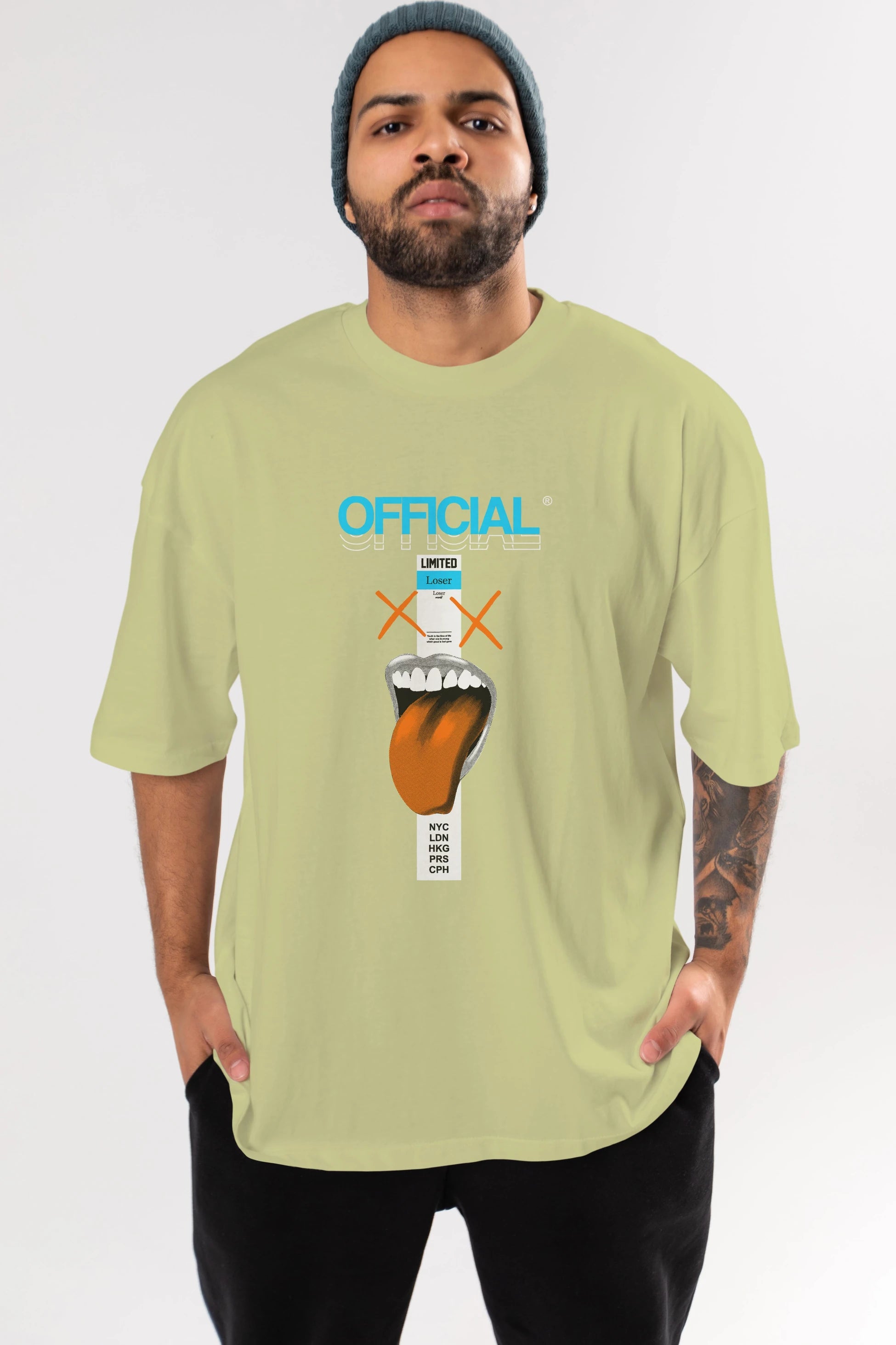 Official Loser Ön Baskılı Oversize t-shirt Erkek Kadın Unisex
