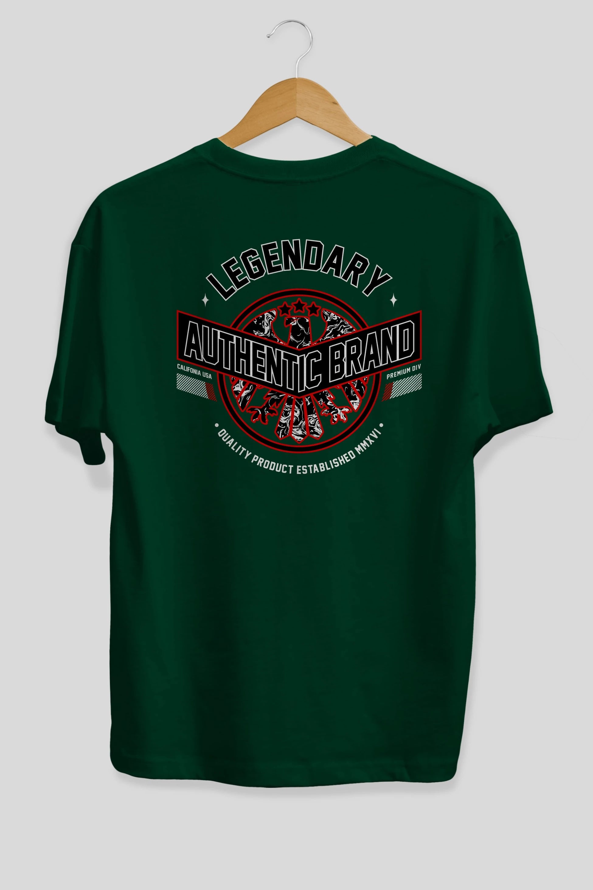 Legendary Brand Arka Baskılı Oversize t-shirt Erkek Kadın Unisex