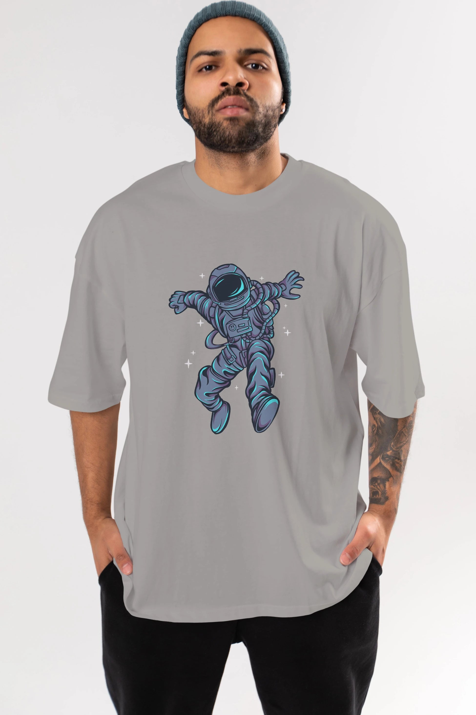 Astrostars tshirt Ön Baskılı Oversize t-shirt Erkek Kadın Unisex