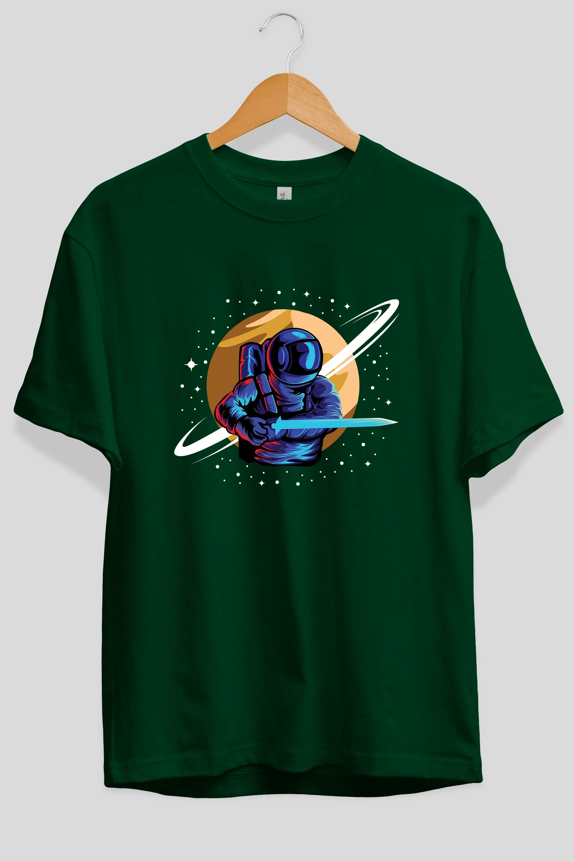 Astro Knight Ön Baskılı Oversize t-shirt Erkek Kadın Unisex