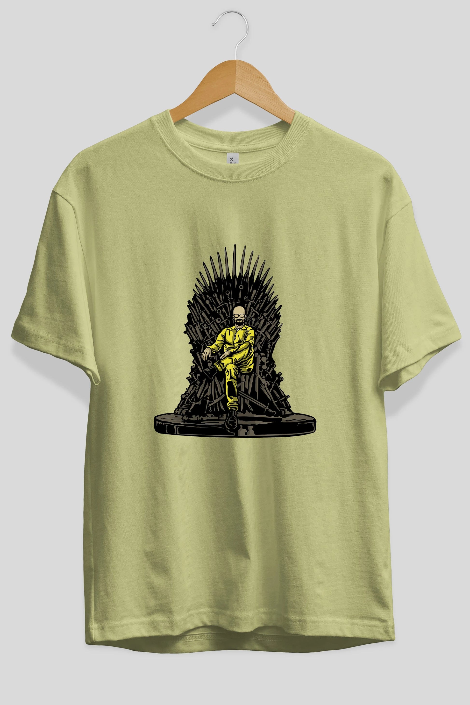 Danger Throne Ön Baskılı Oversize t-shirt Erkek Kadın Unisex %100 Pamuk tişort
