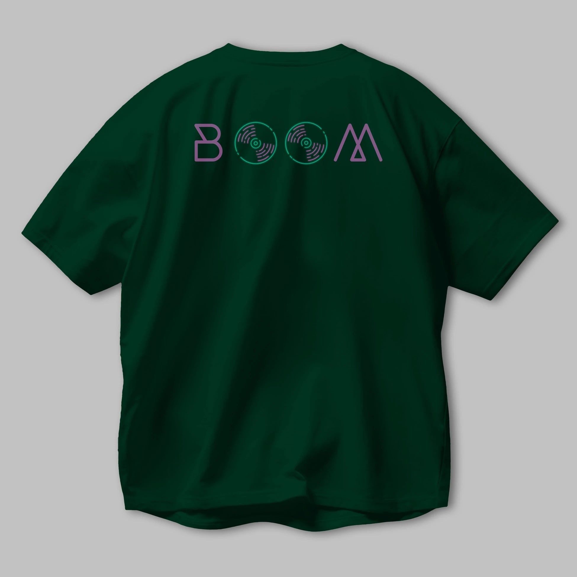 Boom 2 Arka Baskılı Oversize t-shirt Erkek Kadın Unisex