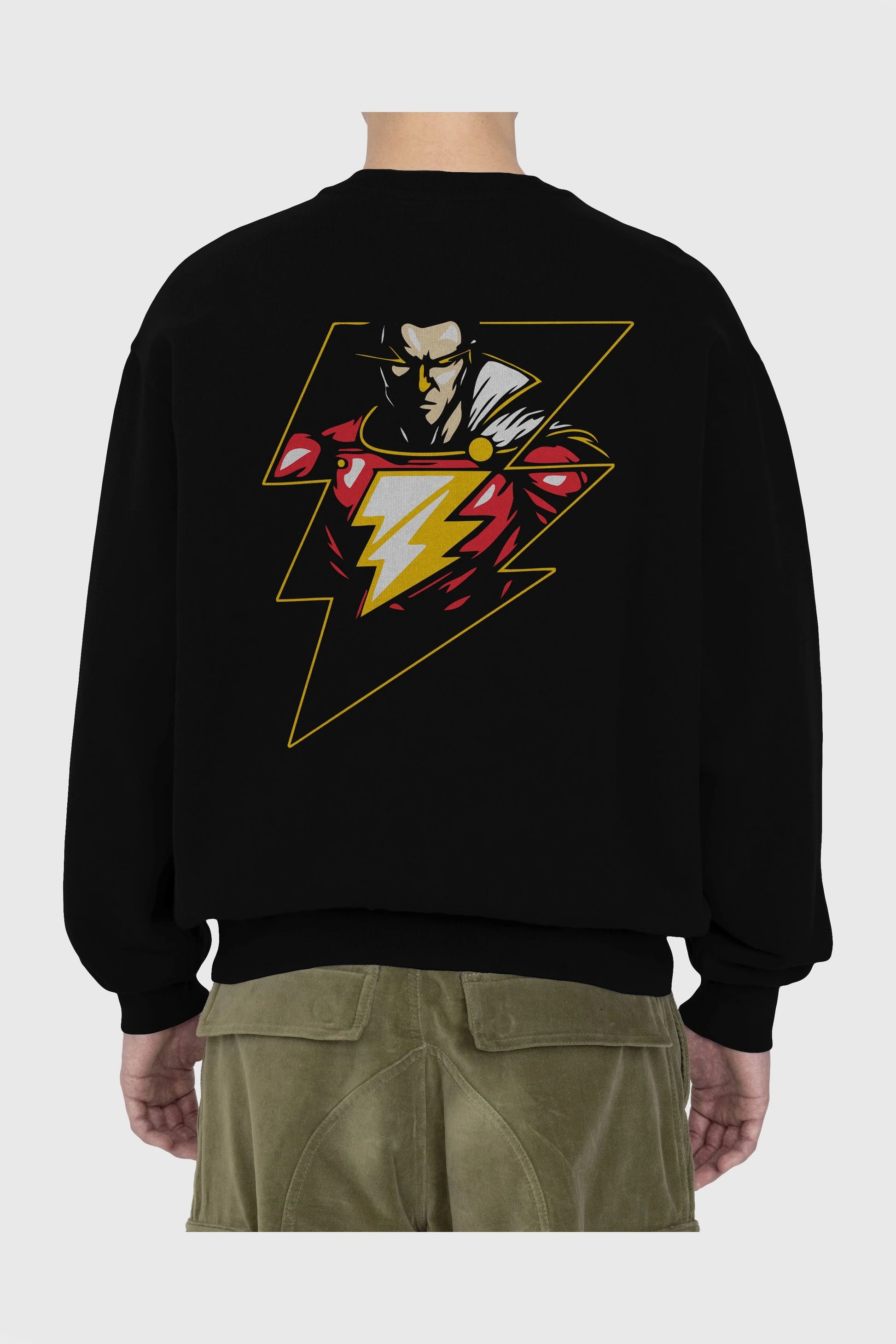 Flash Avengers (3) Arka Baskılı Oversize Sweatshirt Erkek Kadın Unisex