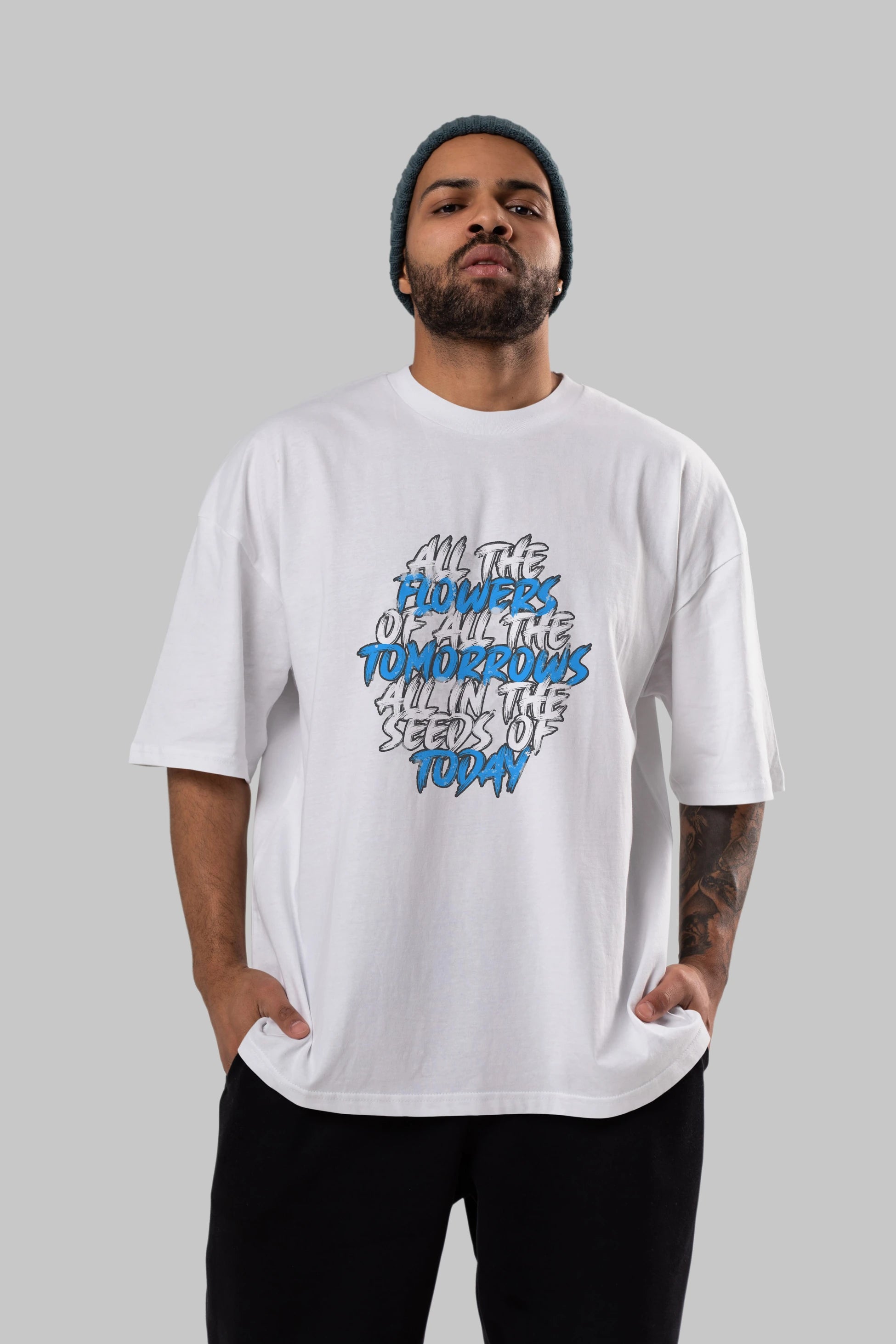 All The Flowers Of All The Tomorrows Ön Baskılı Oversize t-shirt Erkek Kadın Unisex