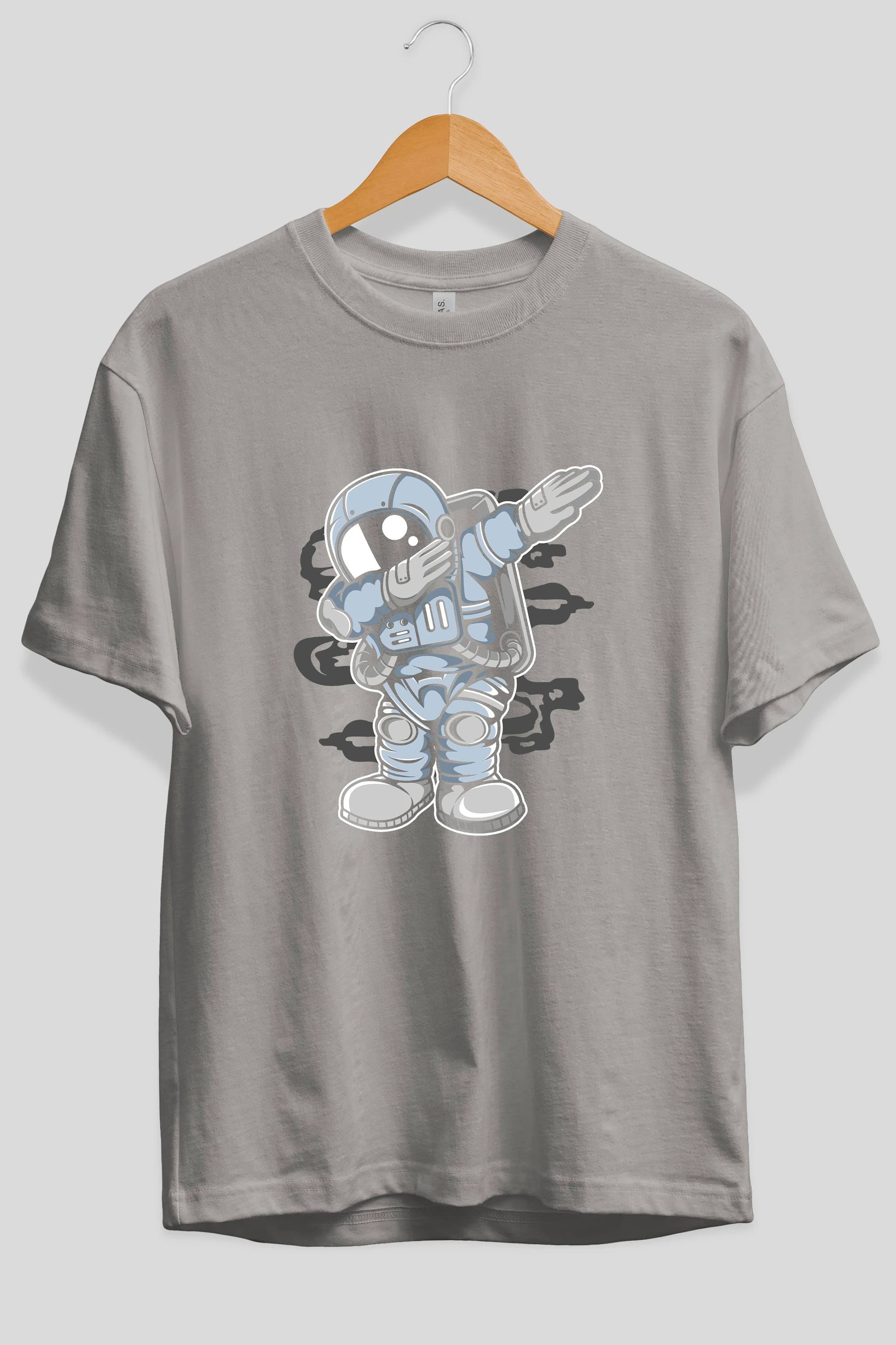 Astronaut Dab Ön Baskılı Oversize t-shirt Erkek Kadın Unisex