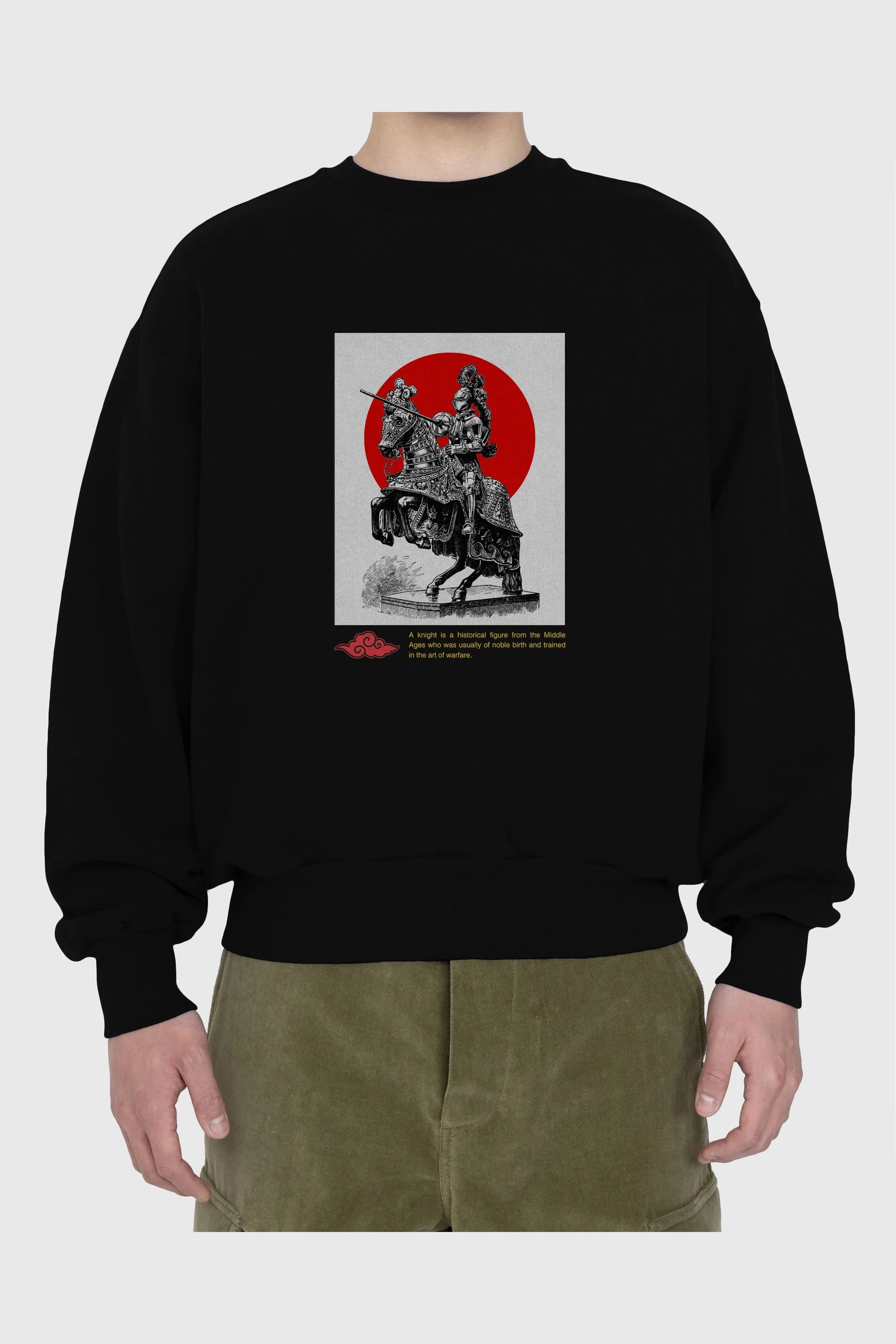 Japan Streetwear 2 Ön Baskılı Oversize Sweatshirt Erkek Kadın Unisex