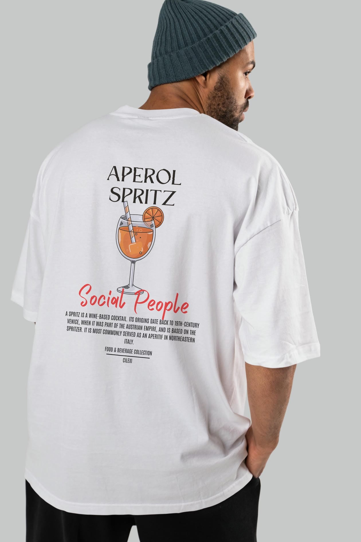 Aperol Sprıtz Kokteyl Serisi Baskılı Oversize t-shirt Erkek Kadın Unisex %100 Pamuk Bisiklet Yaka tişort