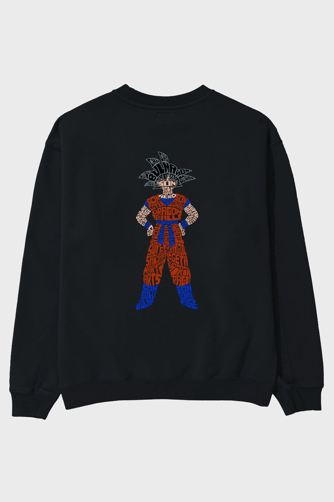 Goku Arka Baskılı Oversize Sweatshirt Erkek Kadın Unisex