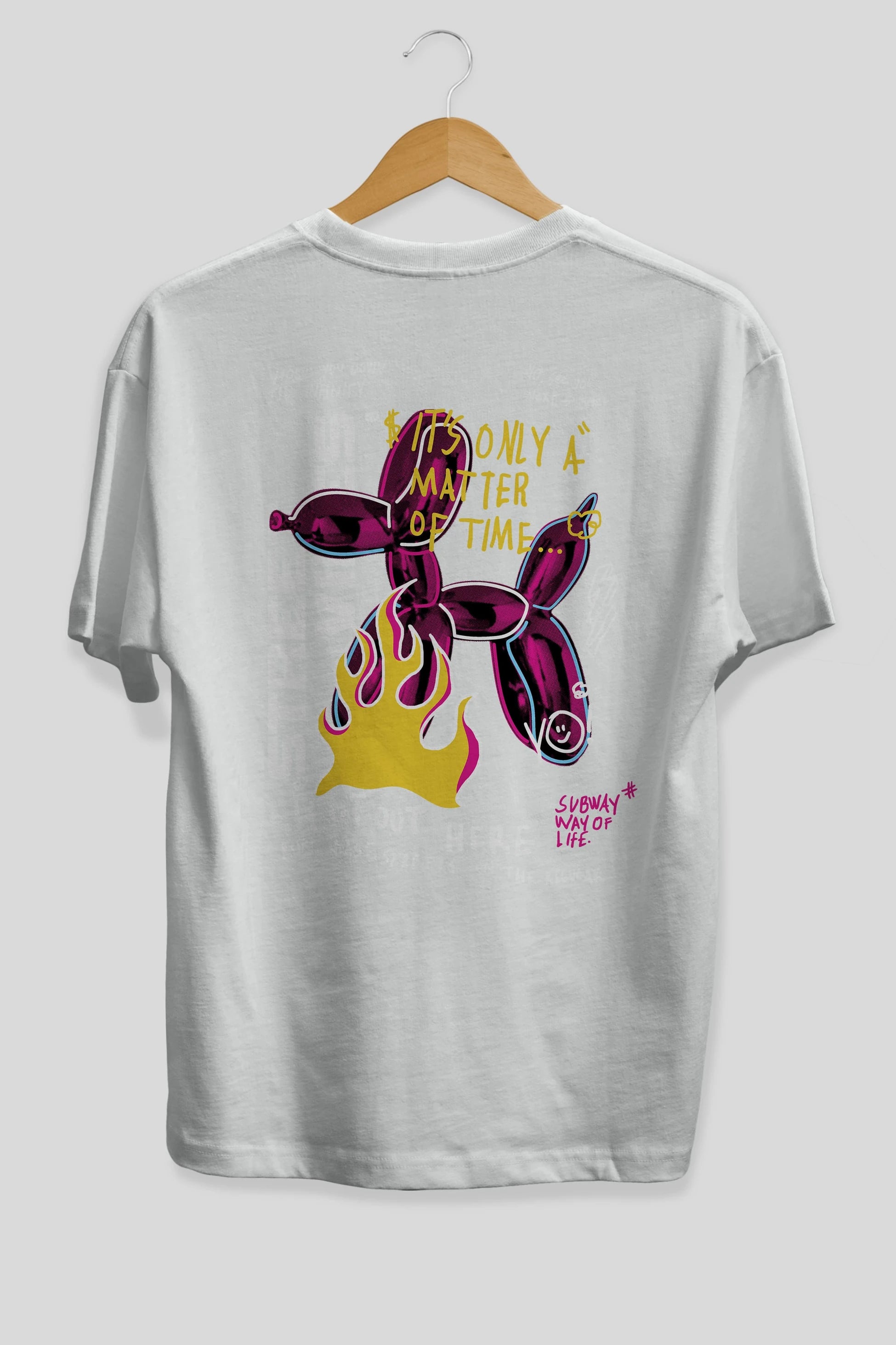 Street Vibes Arka Baskılı Oversize t-shirt Erkek Kadın Unisex
