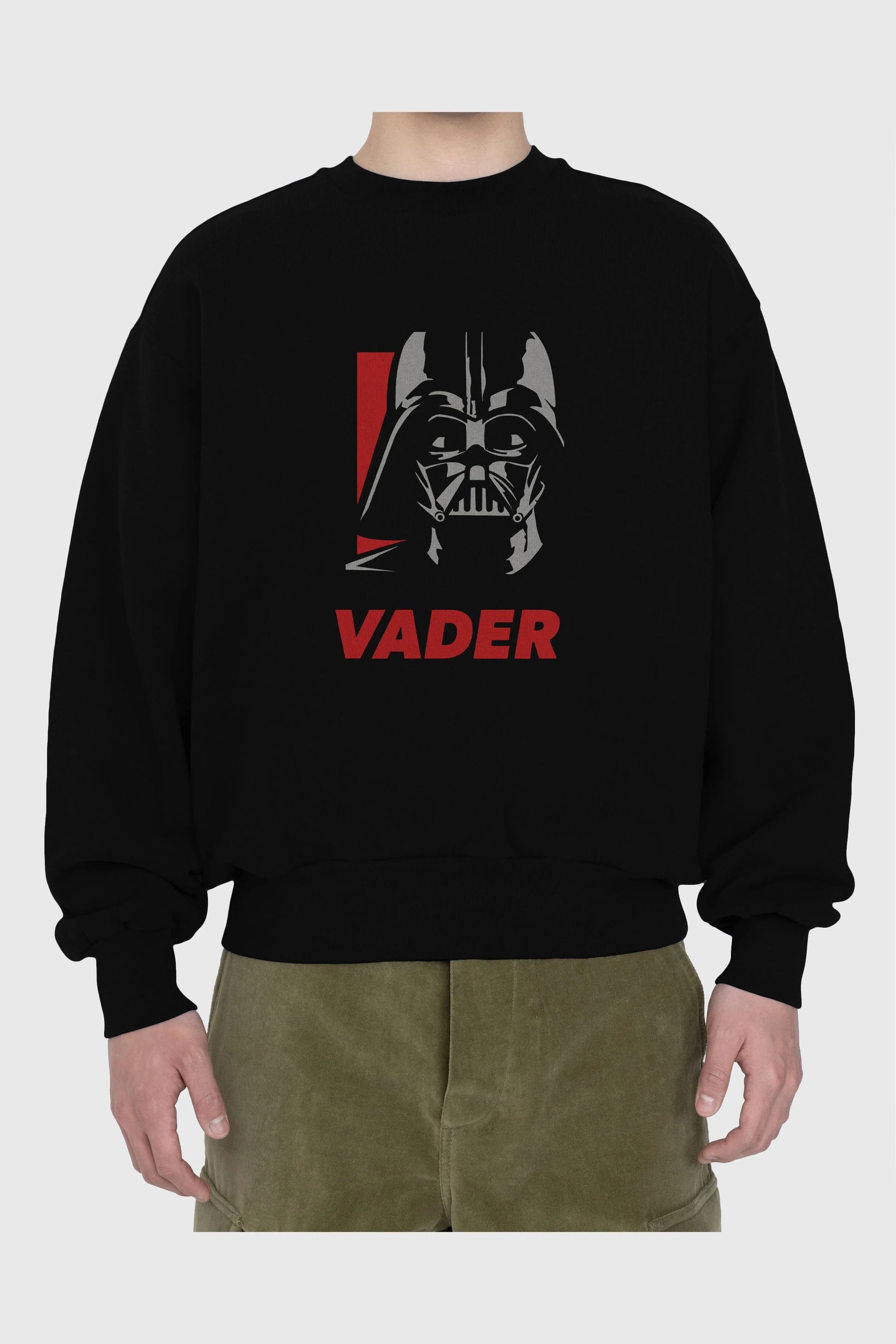 Darth Vader Ön Baskılı Oversize Sweatshirt Erkek Kadın Unisex