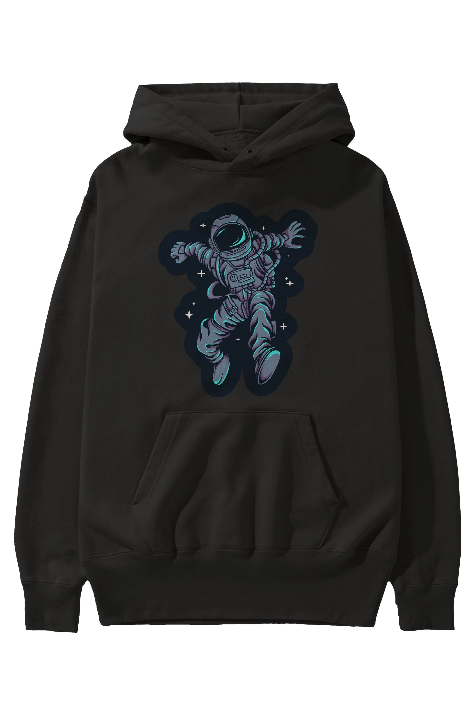 Astrostars sticker Ön Baskılı Hoodie Oversize Kapüşonlu Sweatshirt Erkek Kadın Unisex