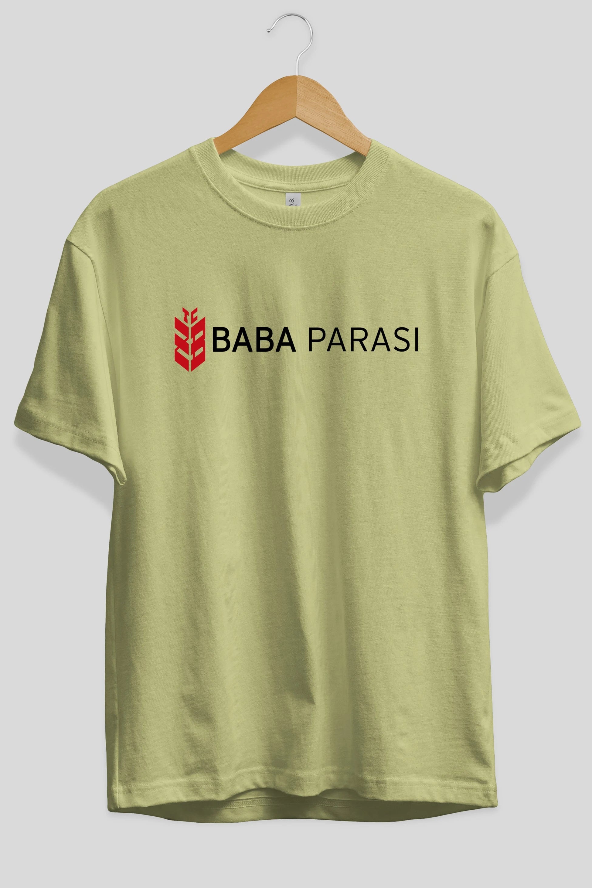 Baba Parası Ön Baskılı Oversize t-shirt %100 pamuk Erkek Kadın Unisex